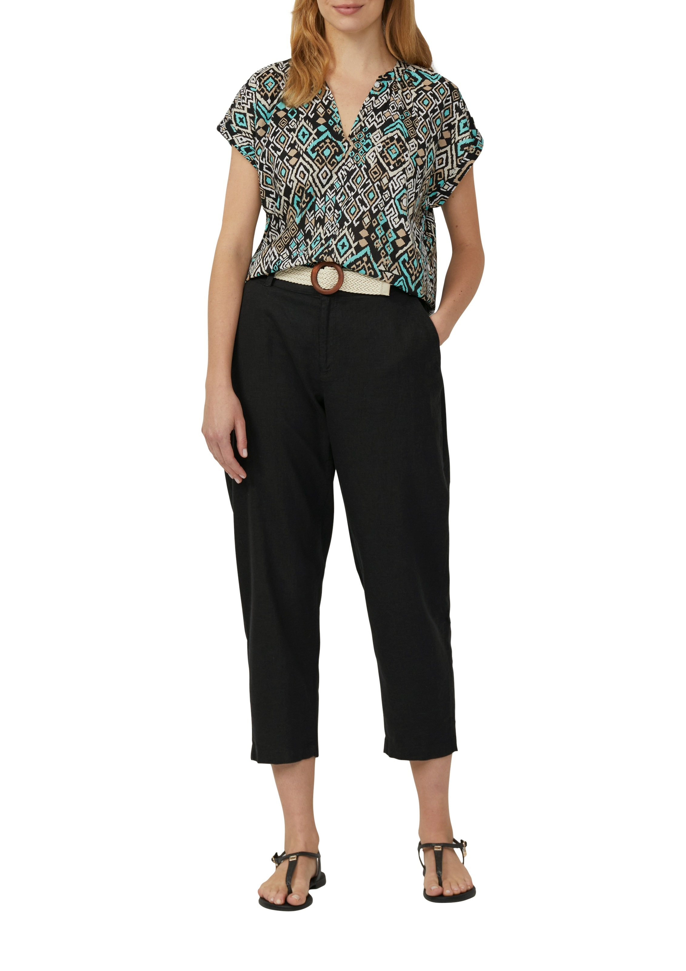 s.Oliver Klassische Bluse, mit All-Over Print