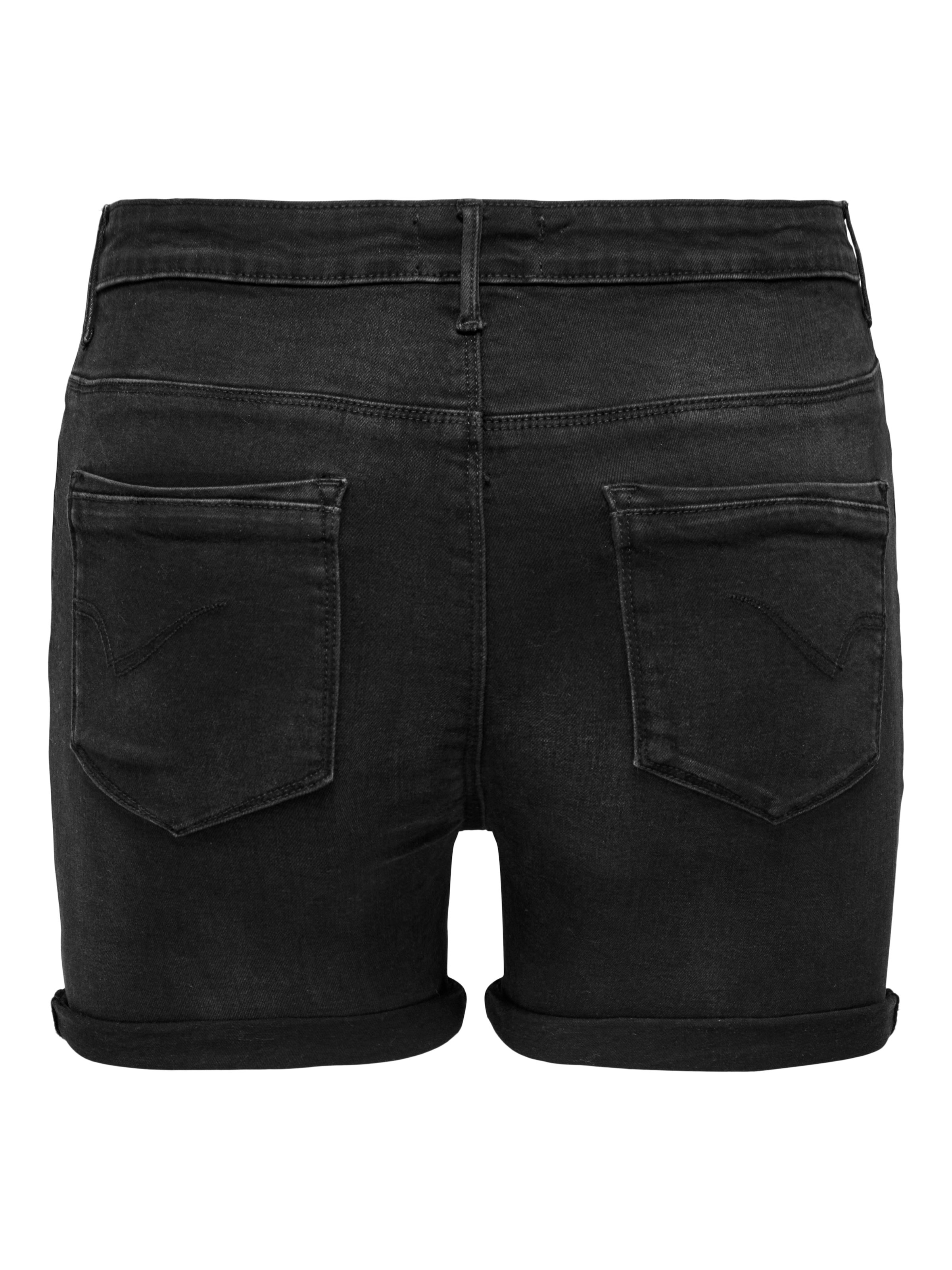 ONLY CARMAKOMA Jeansshorts »CARLAOLA HW SHORTS AZG573 DNM«, mit schmalem Umschlag