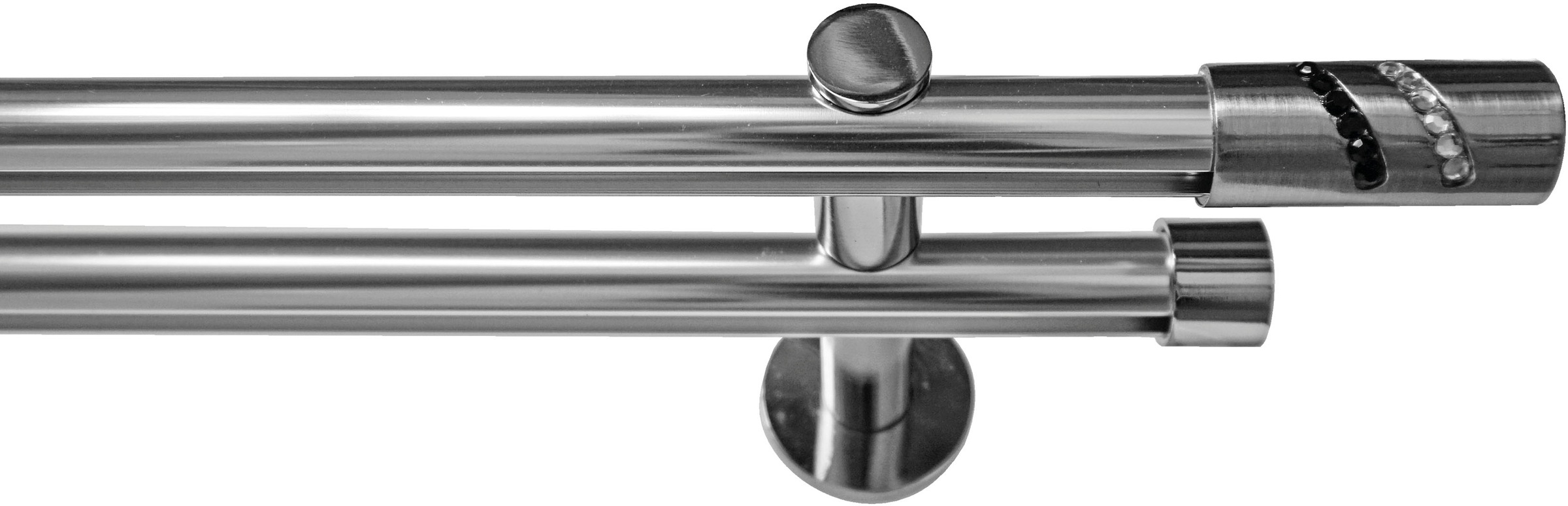 GARESA Gardinenstange "BOSTON" Ø 20 mm 2 läufig-läufig Wunschmaßlänge Vorha günstig online kaufen