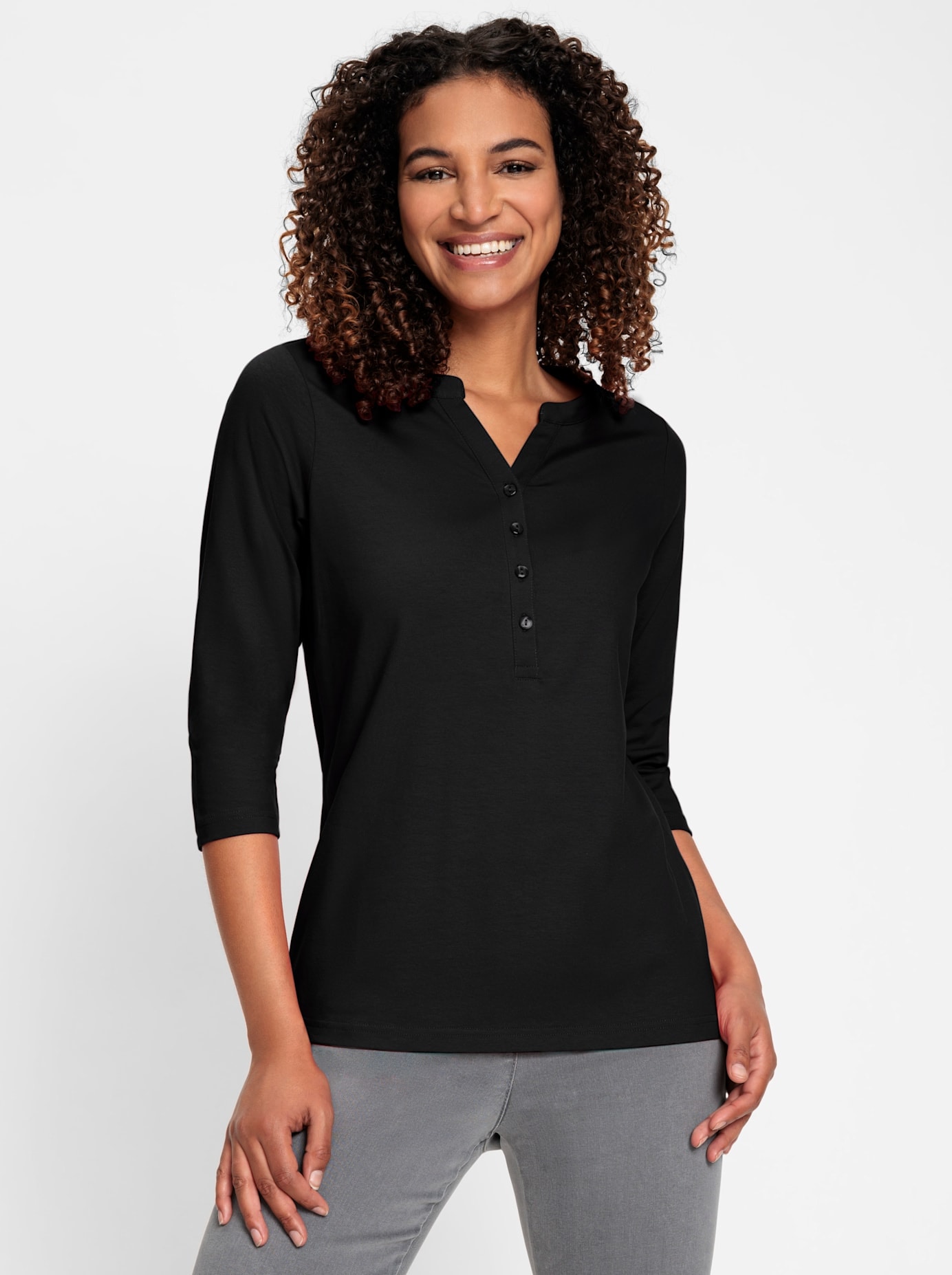 3/4-Arm-Shirt "3/4-Arm-Shirt", 1 Stk. günstig online kaufen