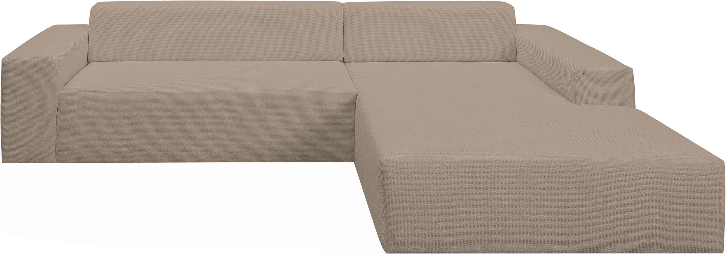 WERK2 Ecksofa »Zeus-XL, Mega-Sofa mit großer Sitztiefe, Stellmaße 311cm x 210cm«, Curvy Trend Garnitur mit urbaner Optik, bequem, Big-Sofa, L-Form
