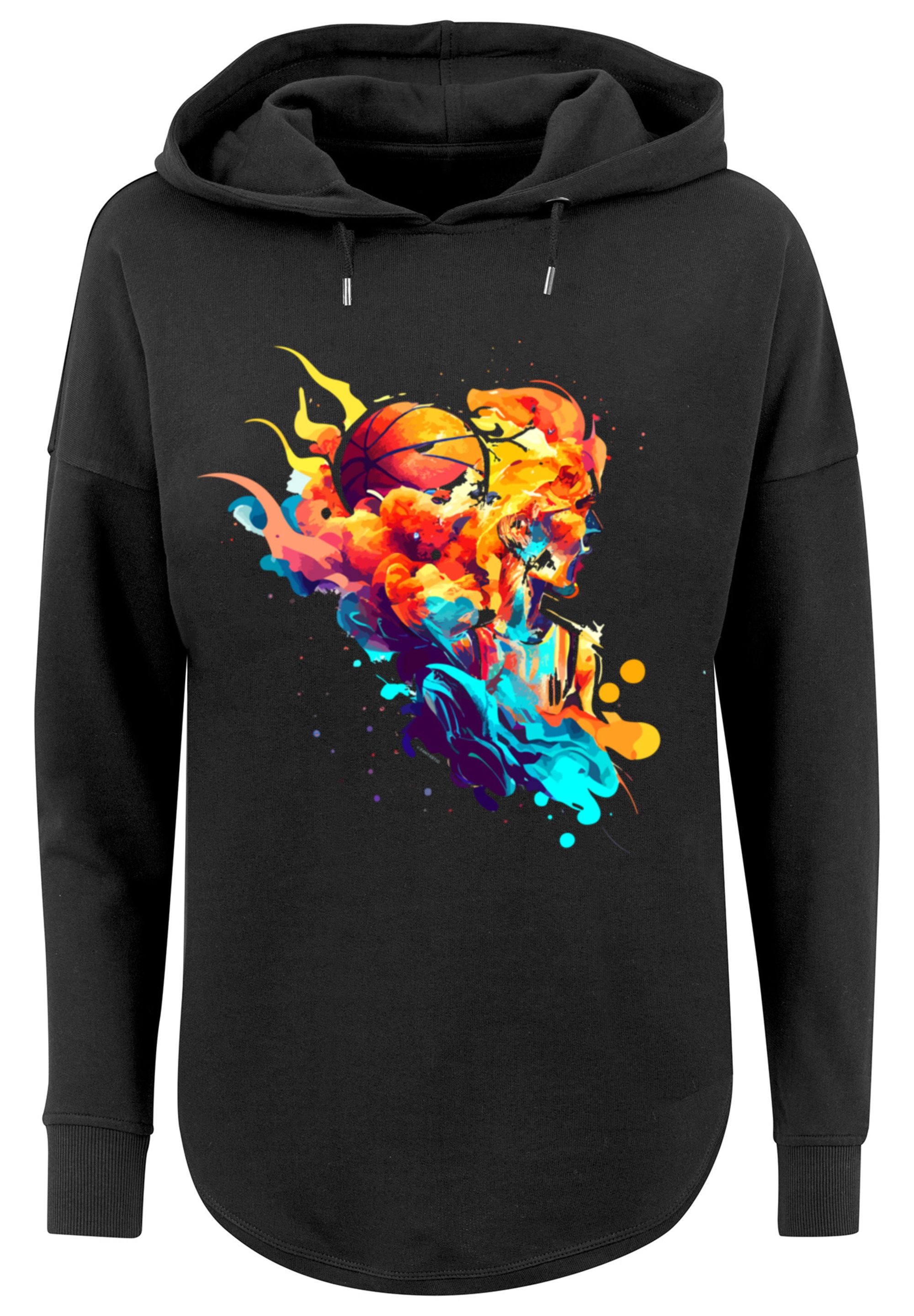 F4NT4STIC Kapuzenpullover »Basketball Sport Player OVERSIZE HOODIE«, Print