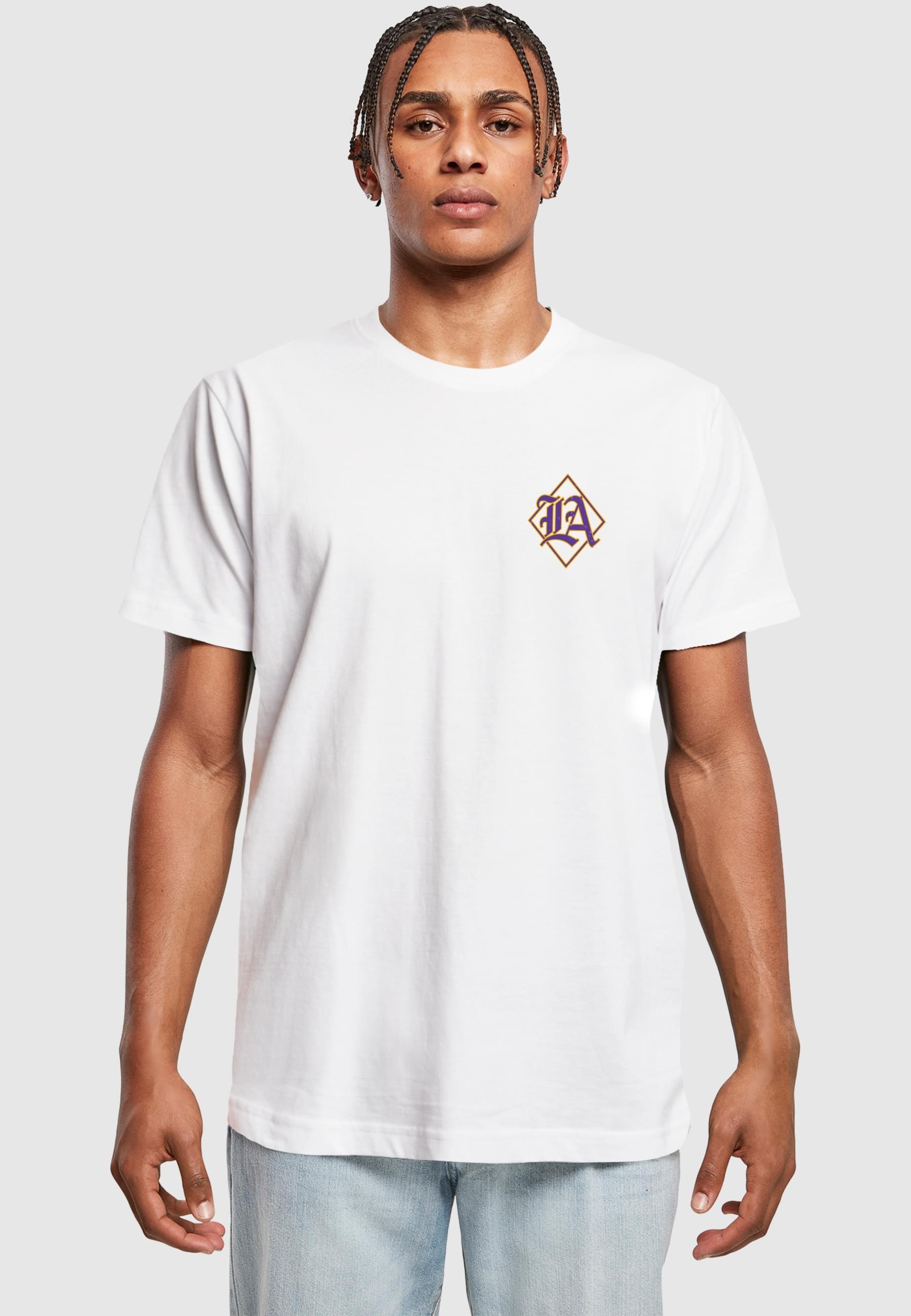 MisterTee T-Shirt »MisterTee Herren LA City Print Tee«, (1 tlg.)
