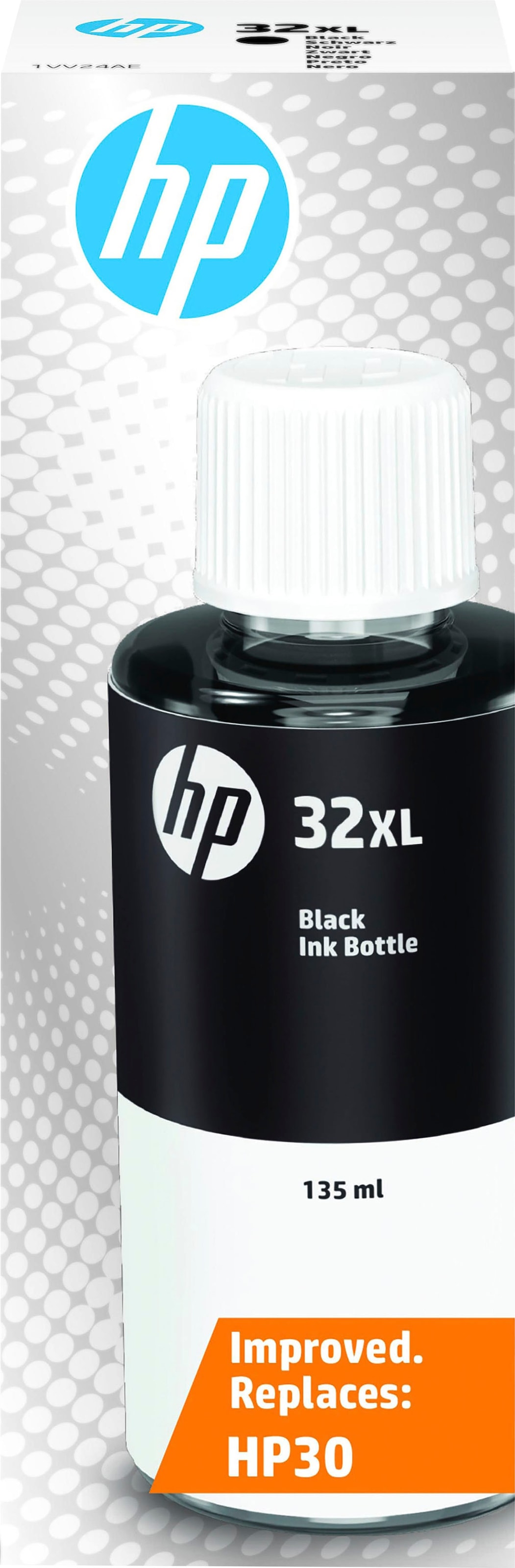 HP Nachfülltinte »32XL Schwarz Original Tintenflasche, 135 ml«, für HP, (1 St.)