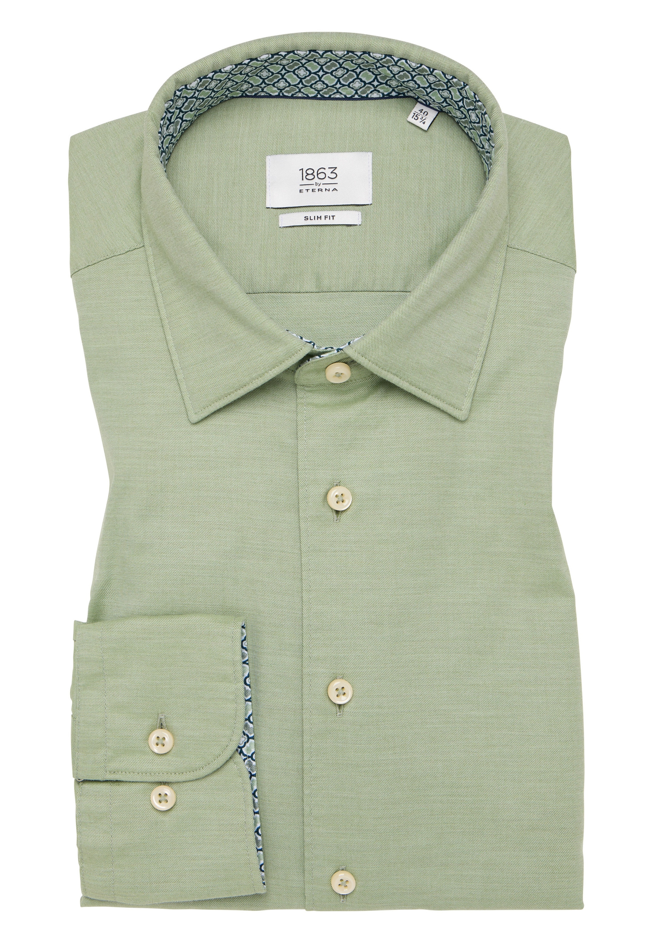 Eterna Langarmhemd »SLIM FIT«, EASY IRON (bügelleicht)