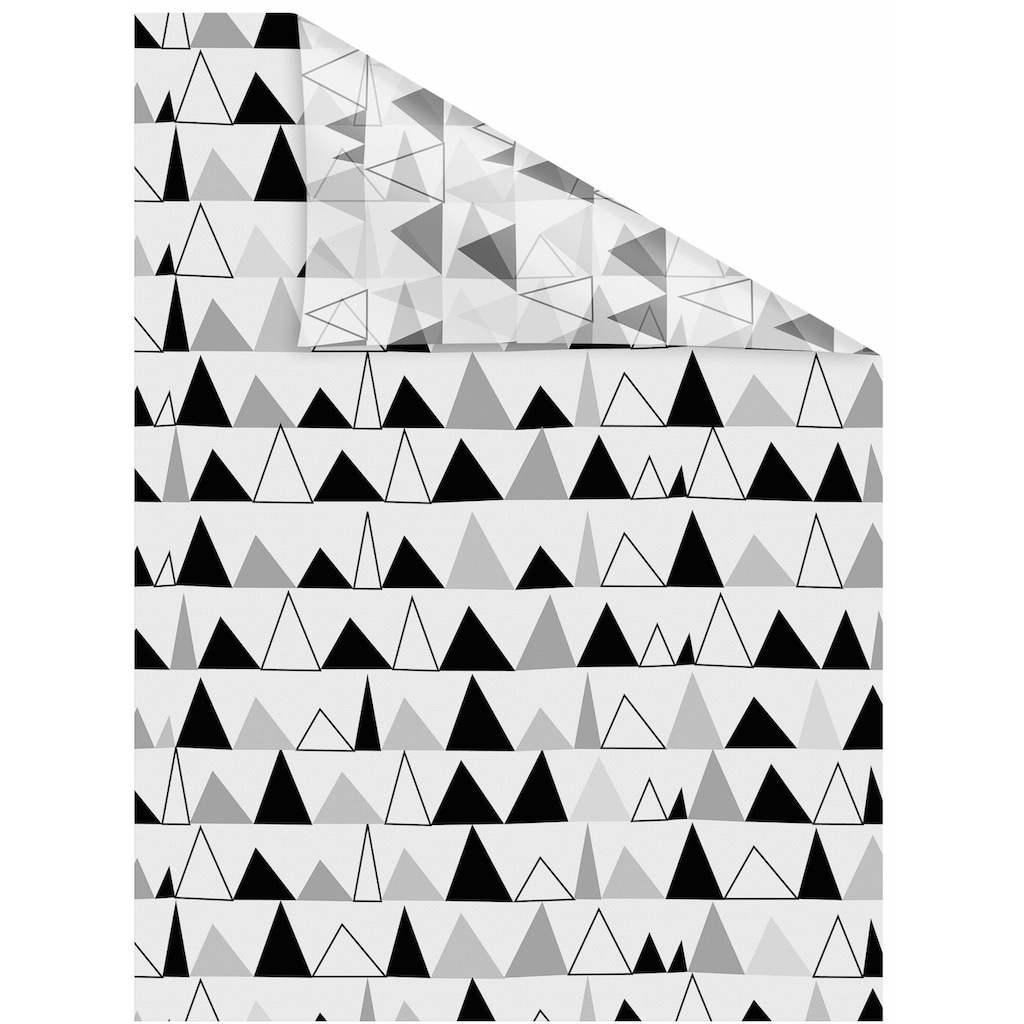 LICHTBLICK ORIGINAL Fensterfolie »Dreiecke«, 1 St., blickdicht, strukturiertKlebepunkte, selbstklebend, Sichtschutz