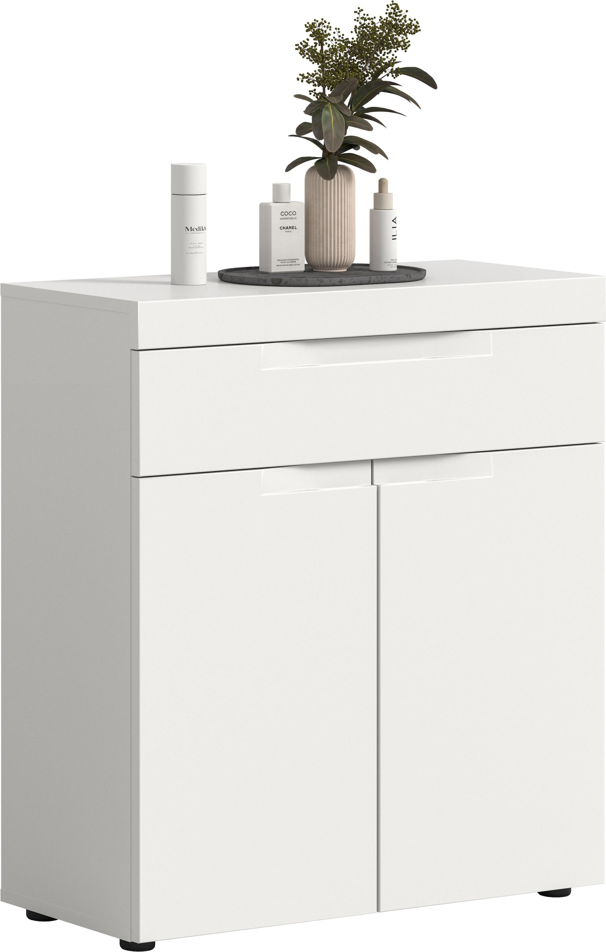 OTTO home Badkommode "MAOI, Breite 75 cm, 2 Türen, 1 Schubkasten, 2 Fächer" Badezimmerschrank, Schrank, Kommode, Midischrank, Bad, Badezimmer
