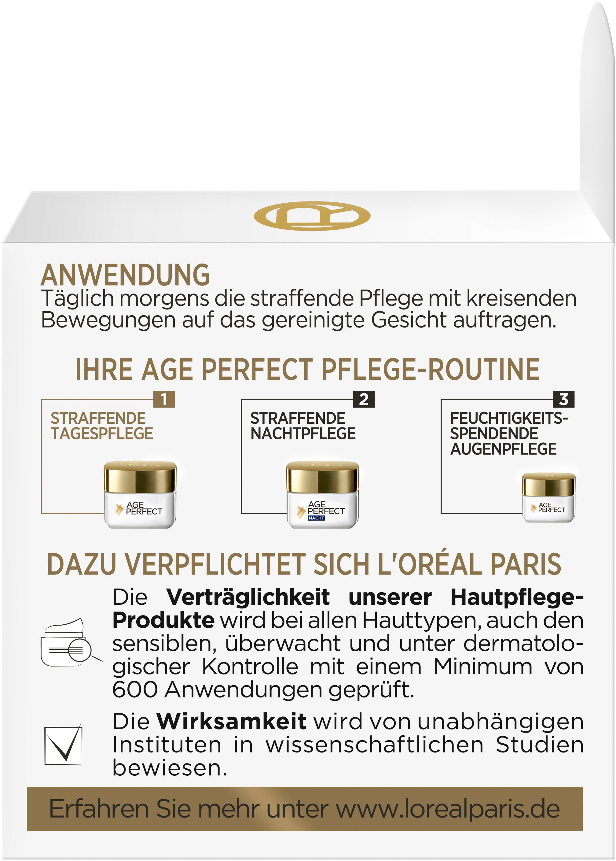 L'ORÉAL PARIS Tagescreme »Age Perfect Pro-Kollagen Tag«, mit hoher Wirksamkeit