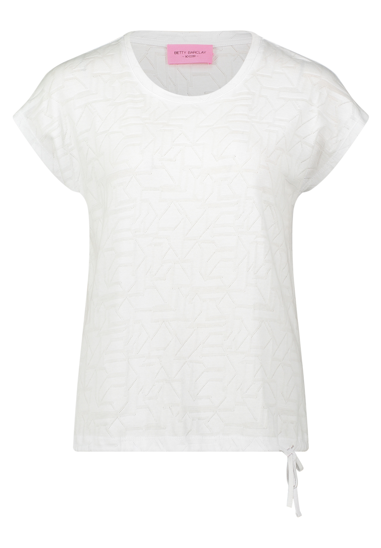 Betty Barclay Kurzarmshirt »Betty Barclay Damen Strukturshirt mit Tunnelzug«, (1 tlg.), Material
