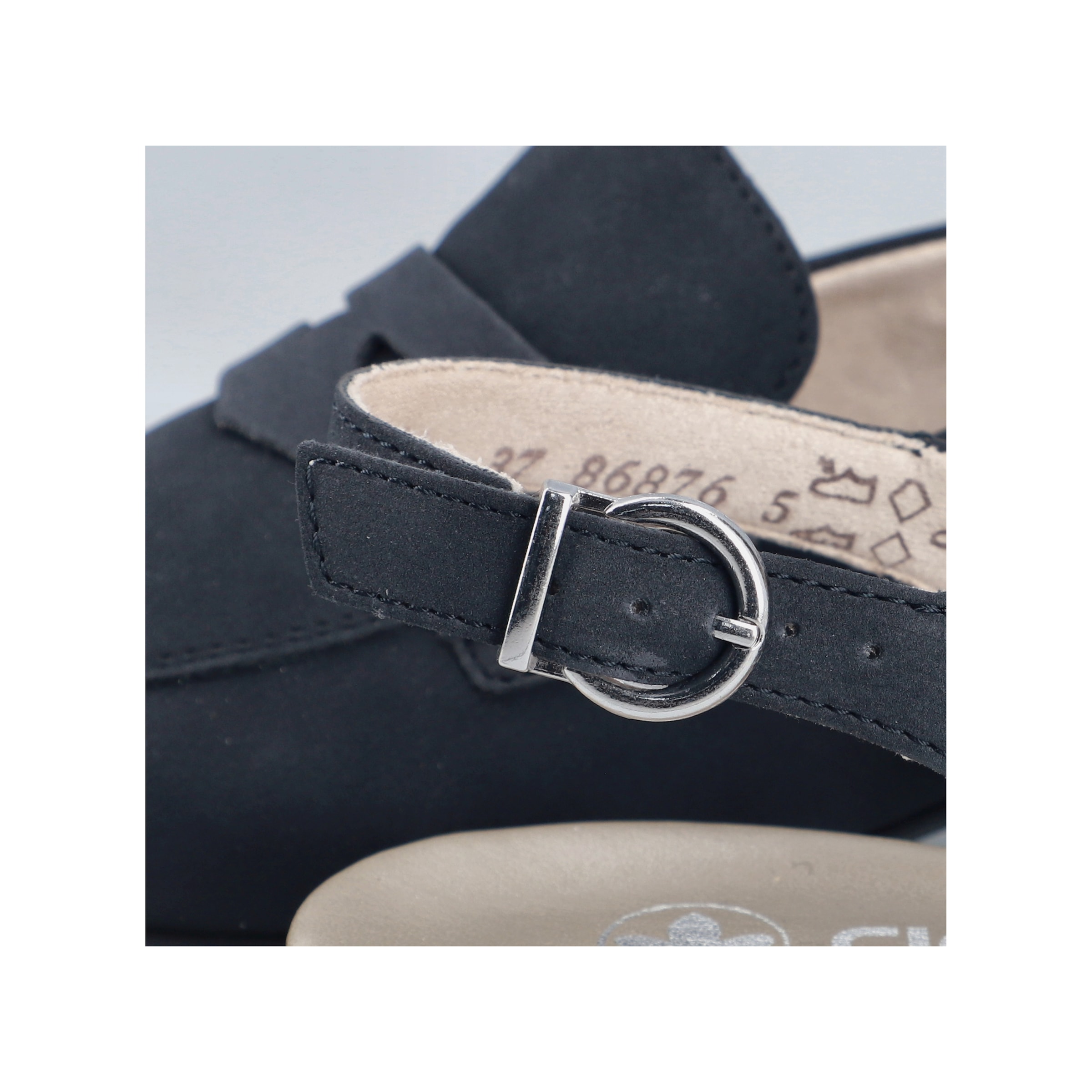 Rieker Slingsandale  Sabot, Sommerschuh, Blockabsatz, mit verstellbarem Riemchen