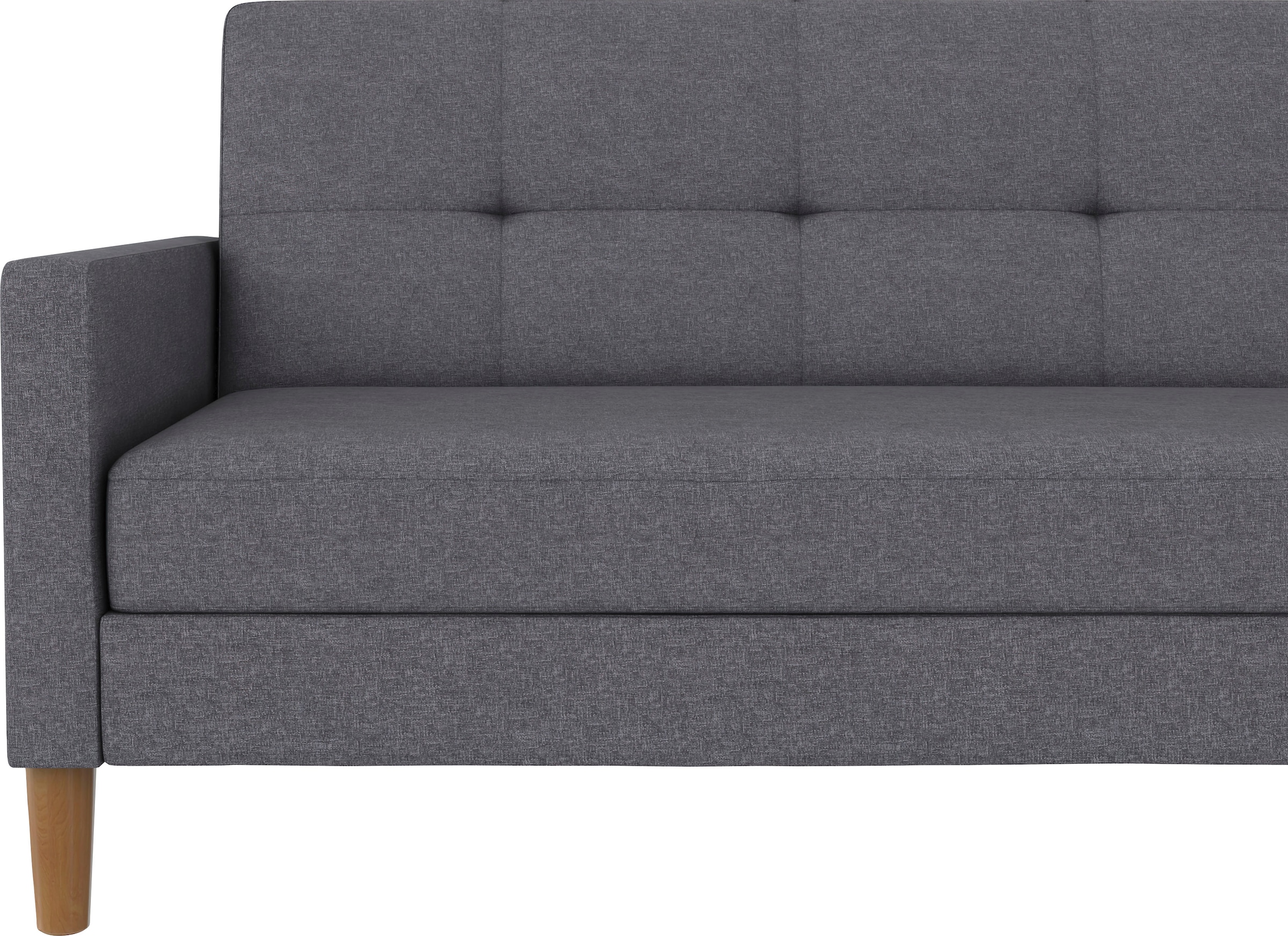 Dorel Home Ecksofa »Lilly, L-Form,«, mit Bett-Funktion, Recamiere beidseitig montierbar, Sitzhöhe 43 cm