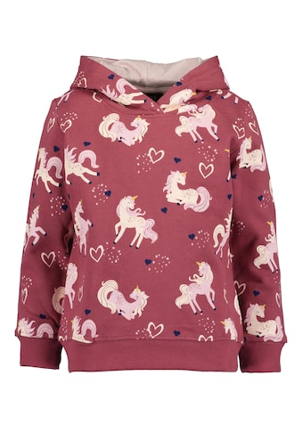 Hoodie »Blue Seven Mädchen Kapuzensweatshirt UNICORN«, (1 tlg.)