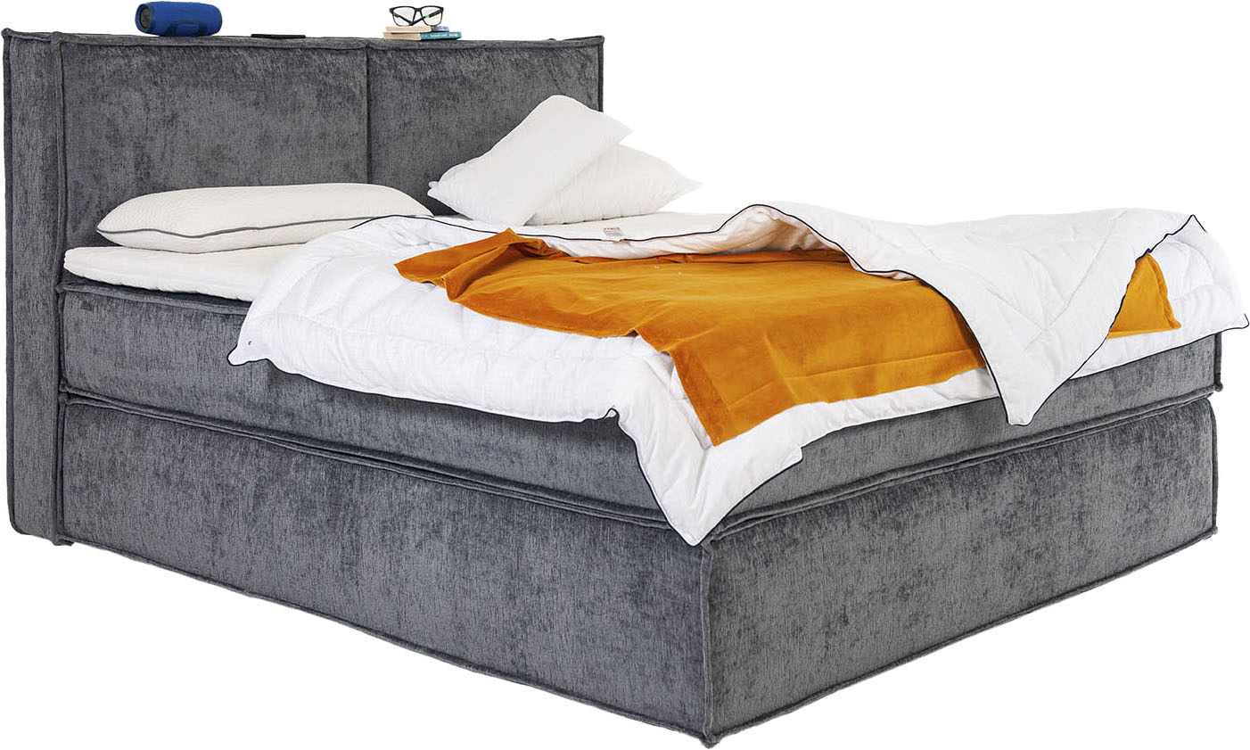 Home affaire Boxspringbett "Sophielle, erhältlich in den Breite 160, 180 & 200cm" inkl. Topper und Taschen-Federkernmatratze