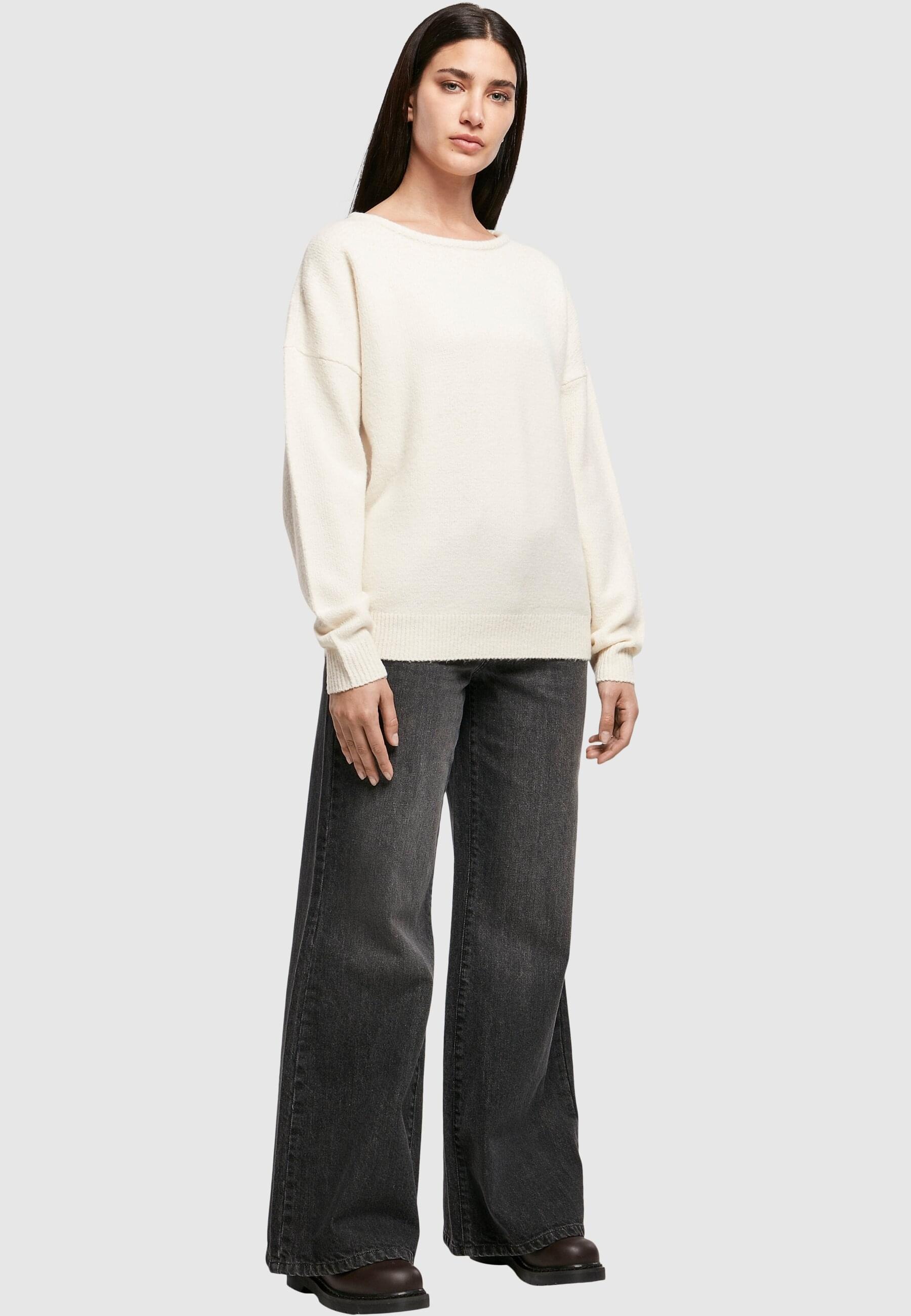 URBAN CLASSICS Sweater »Urban Classics Damen Ladies Chunky Fluffy Sweater«, (1 tlg.)