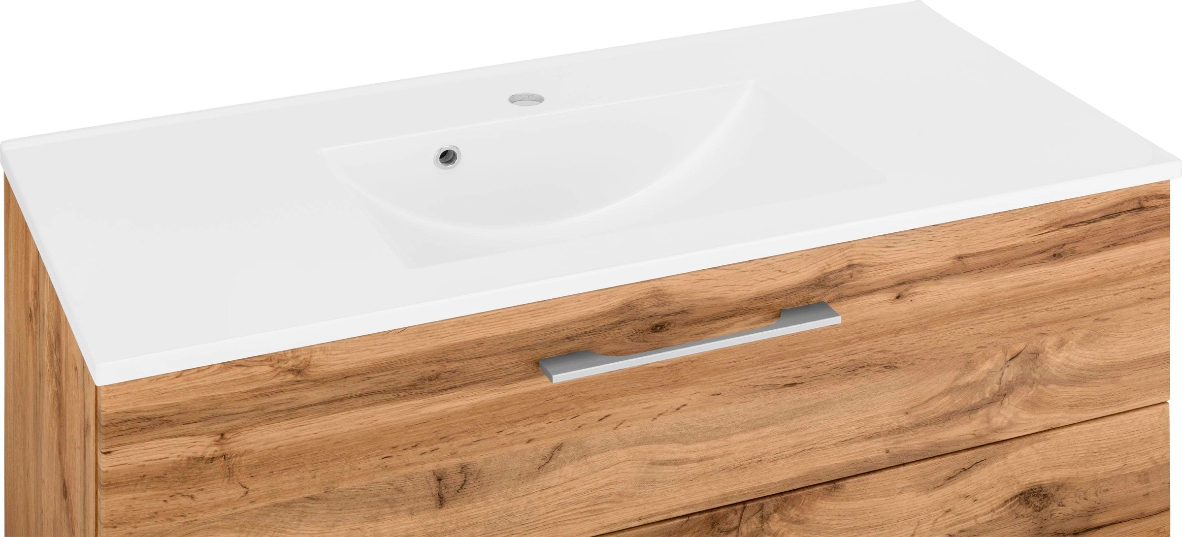 welltime Waschbeckenunterschrank »Soria« Badmöbel Waschtisch inkl. Waschbecken, Breite 100 cm