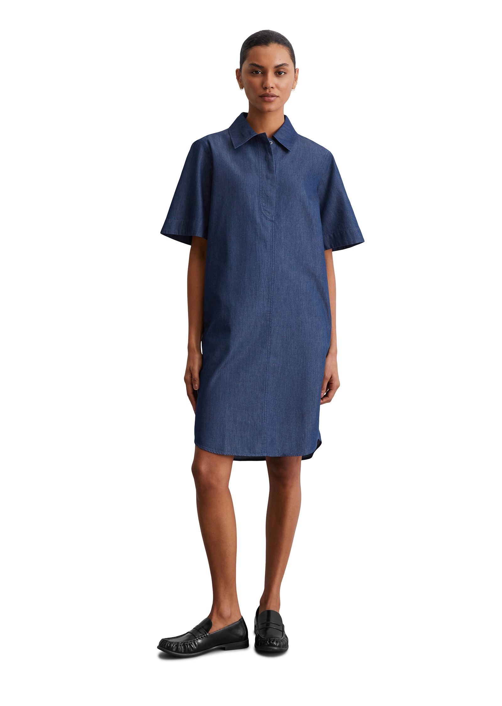Marc O'Polo Hemdblusenkleid »aus Organic-Cotton-Lyocell-Mix«