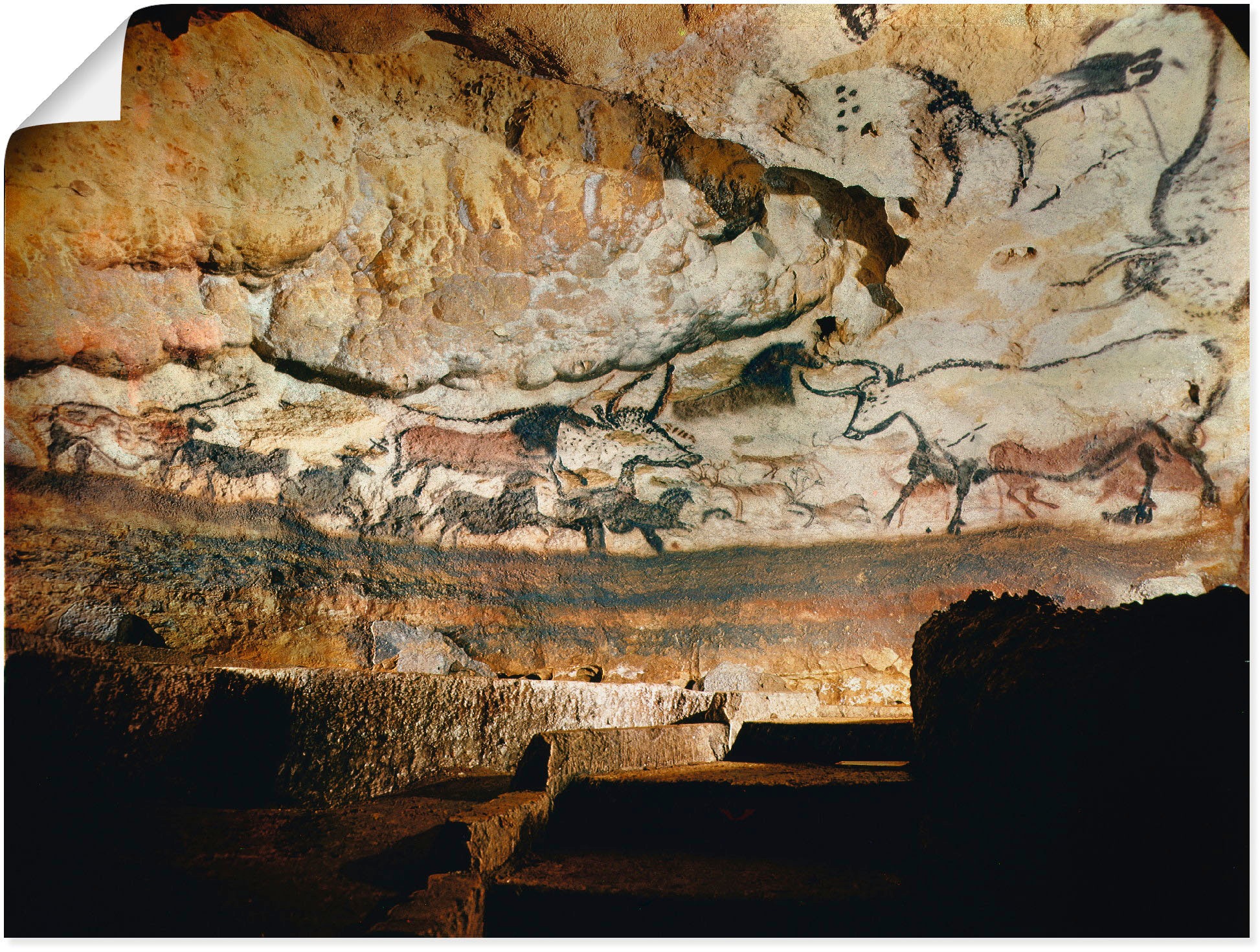 Artland Wandbild »Höhle | Wandaufkleber Lascaux Leinwandbild, Höhlen, Dordogne«, von Poster oder kaufen in BAUR versch. (1 Größen St.), als