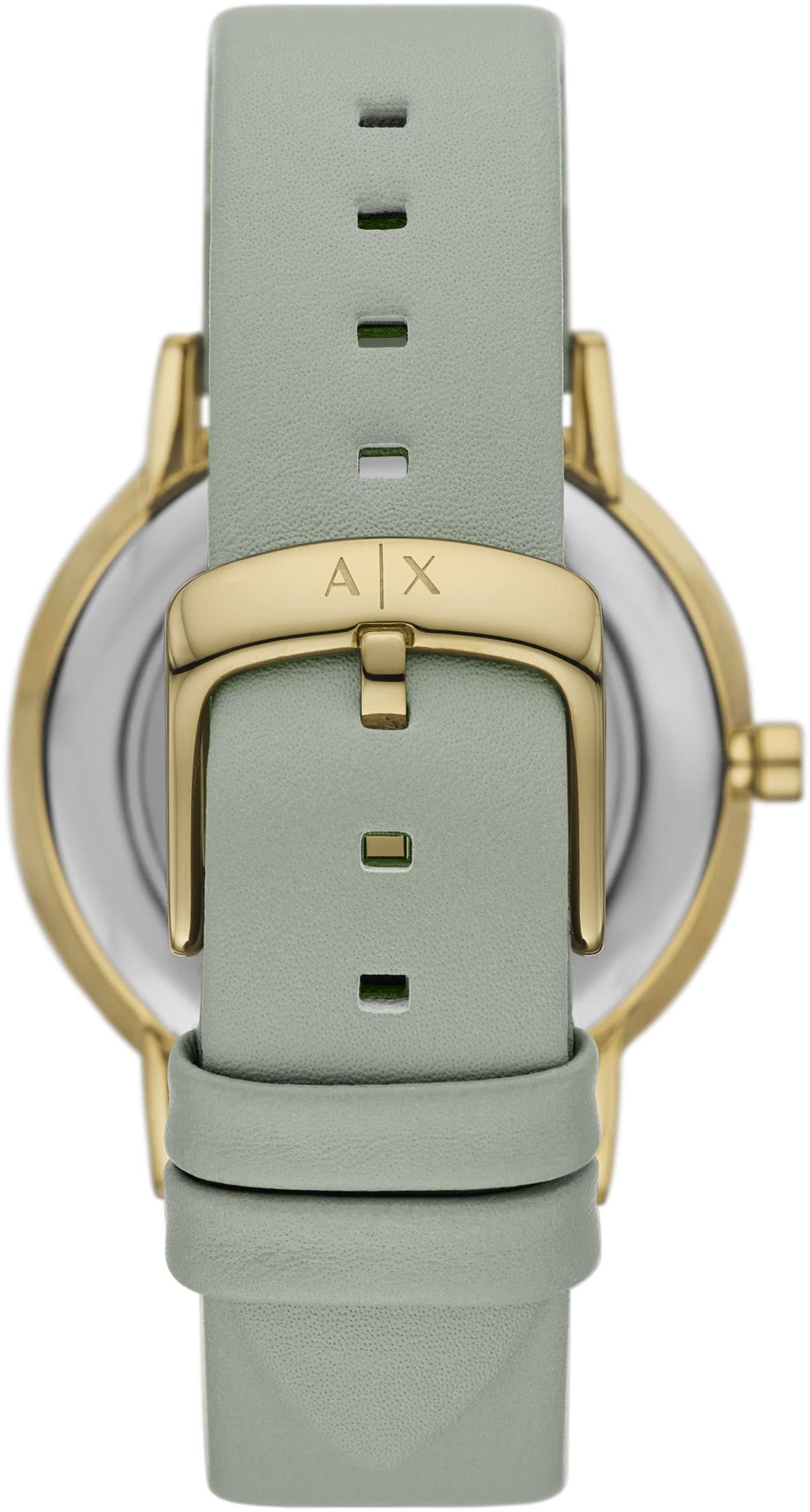 ARMANI EXCHANGE Quarzuhr, Armbanduhr, Damenuhr, Lederarmband, analog