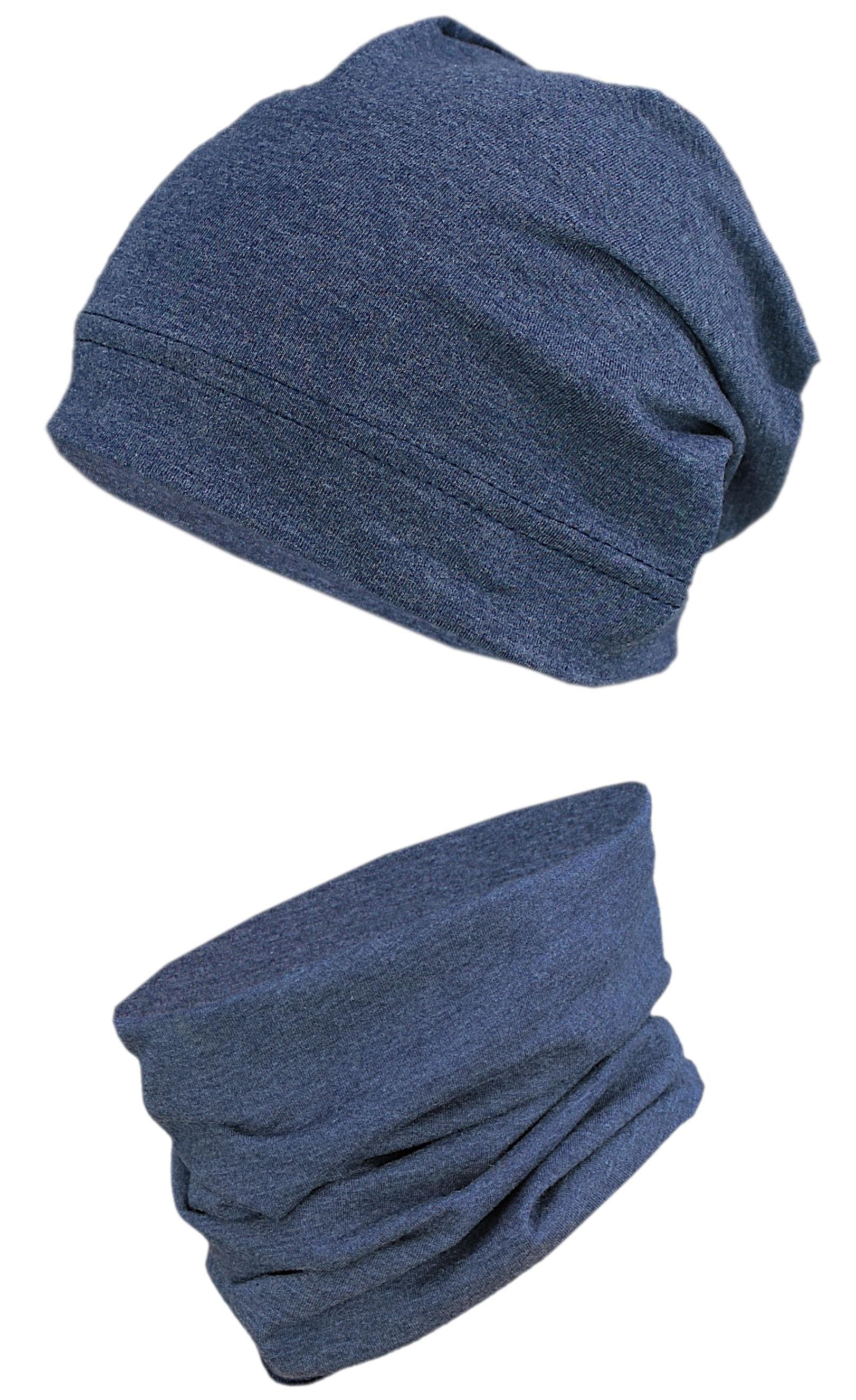 TupTam Beanie "Mütze Jungen Beanie Mütze und Schlauchschal 2er Set"
