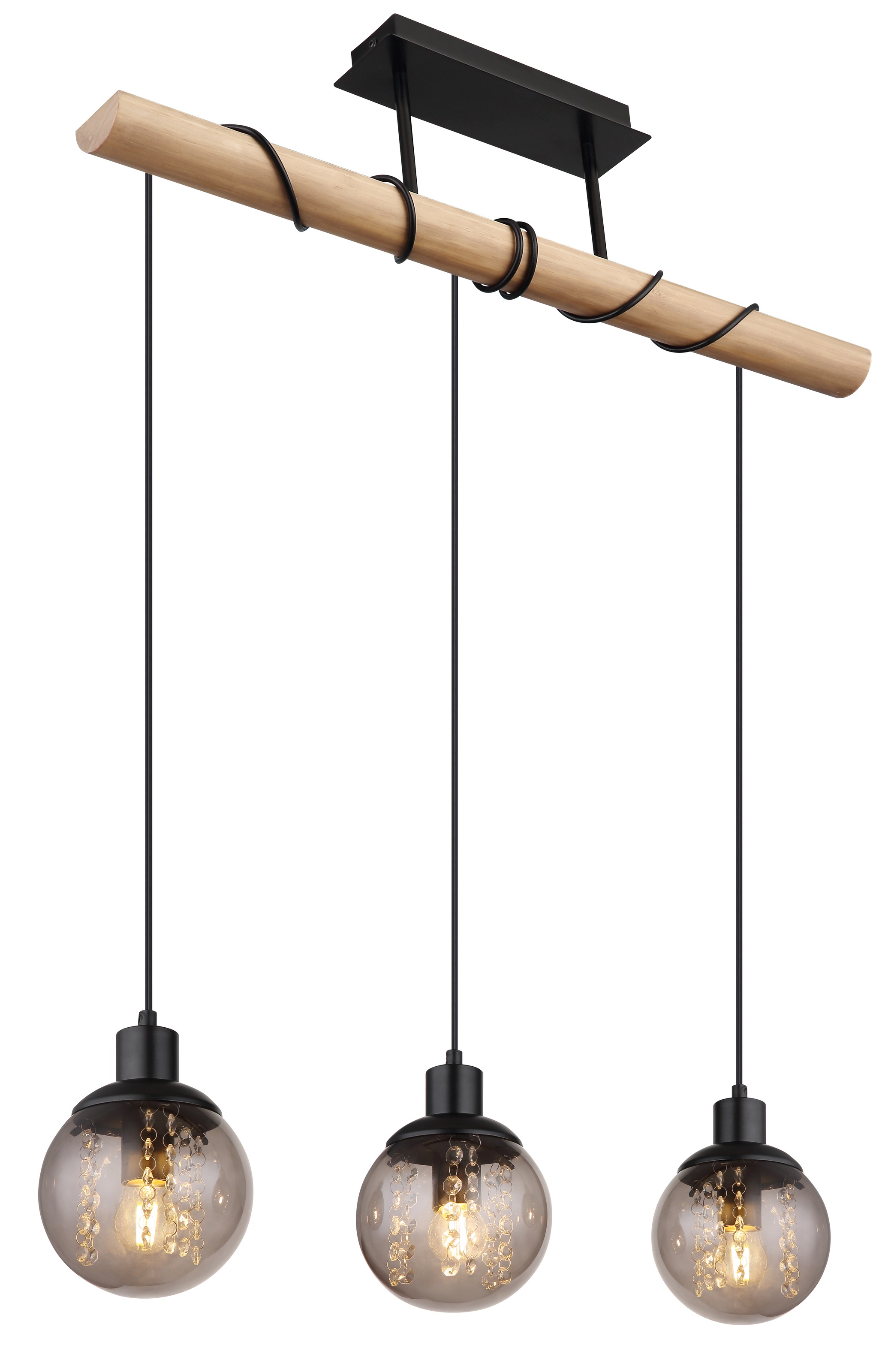 GLOBO LIGHTING Hängeleuchte »RICHARD«, Leuchtmittel E27 | ohne Leuchtmittel, Hängelampe/Pendelleuchte/Esszimmer/Wohnzimmer/Esstisch