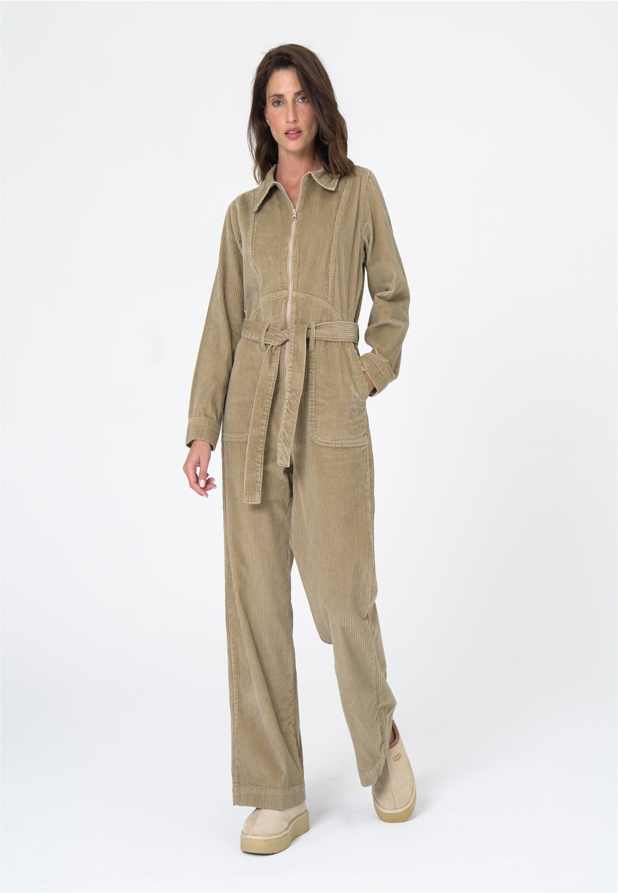 freshlions Jumpsuit »Gabriela«, mit Bindeband in der Taille
