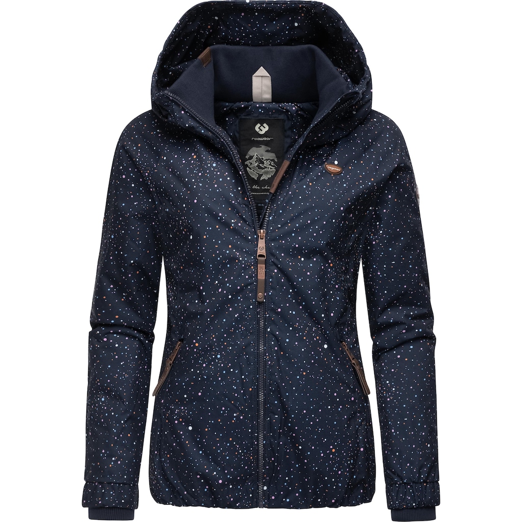 Ragwear Winterjacke »Dizzie Print«, mit Kapuze