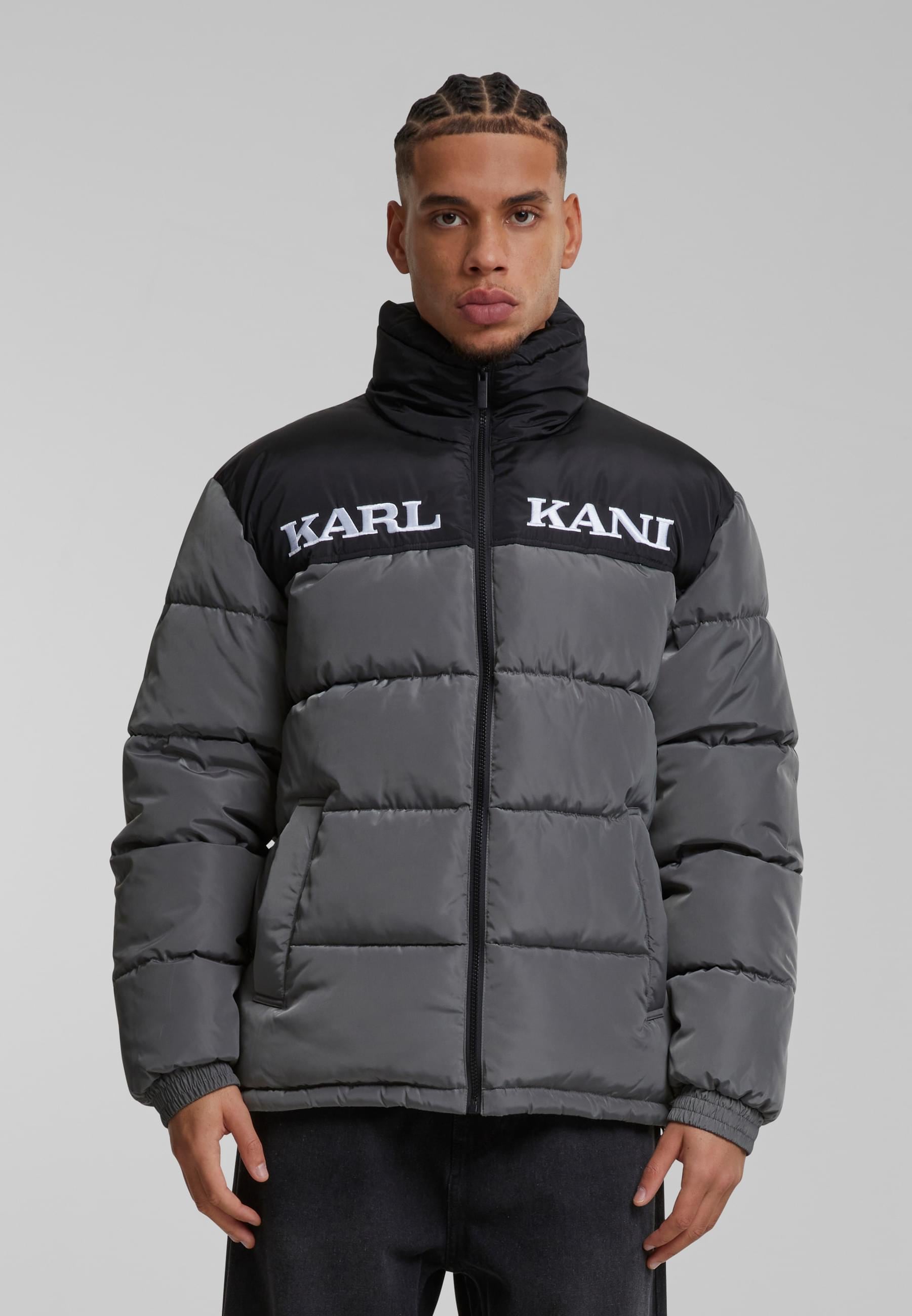 Karl Kani Winterjacke »Karl Kani Karl Kani Retro Essential Puffer Jacket«, (1 St.), ohne Kapuze