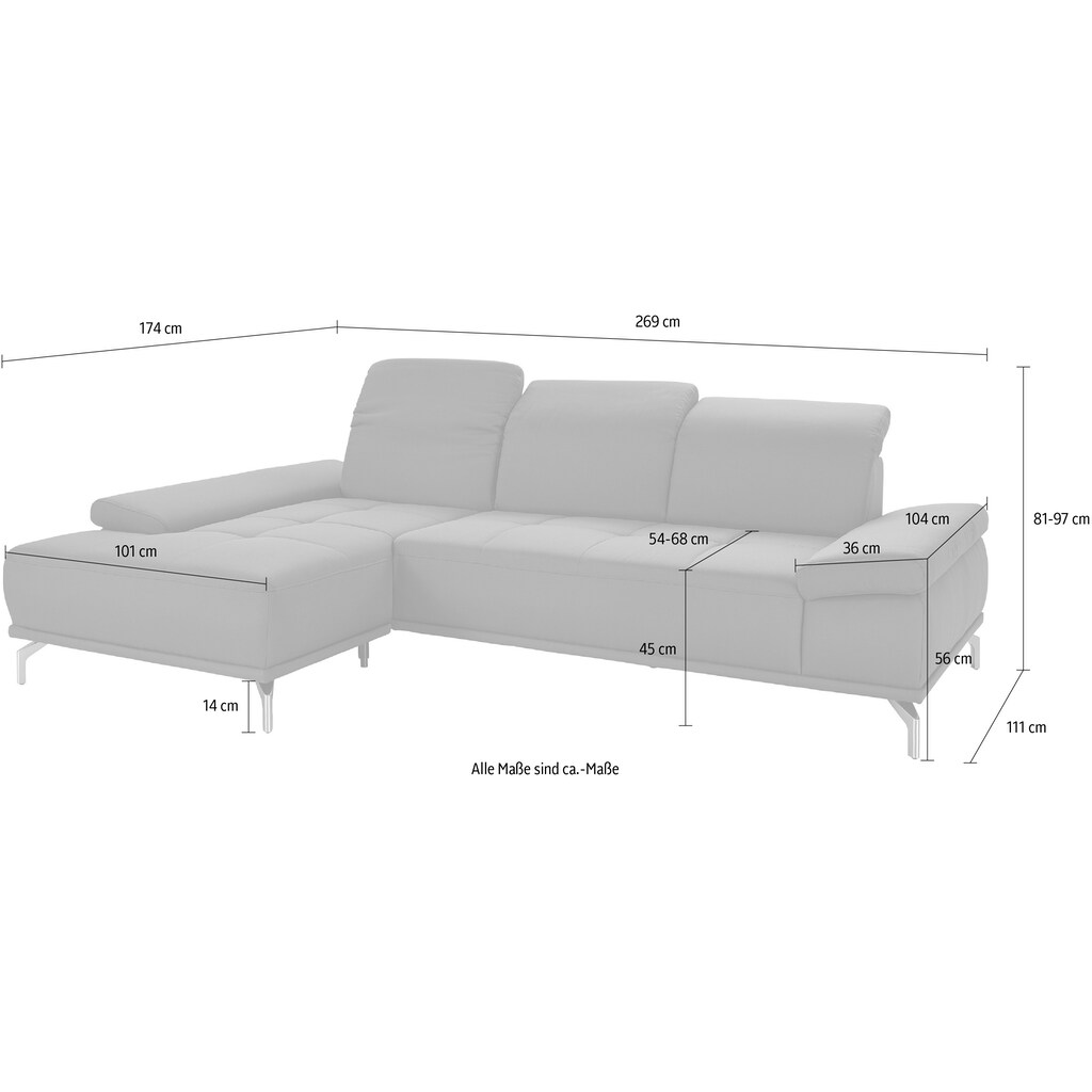 Places of Style Ecksofa »Caluna L-Form«