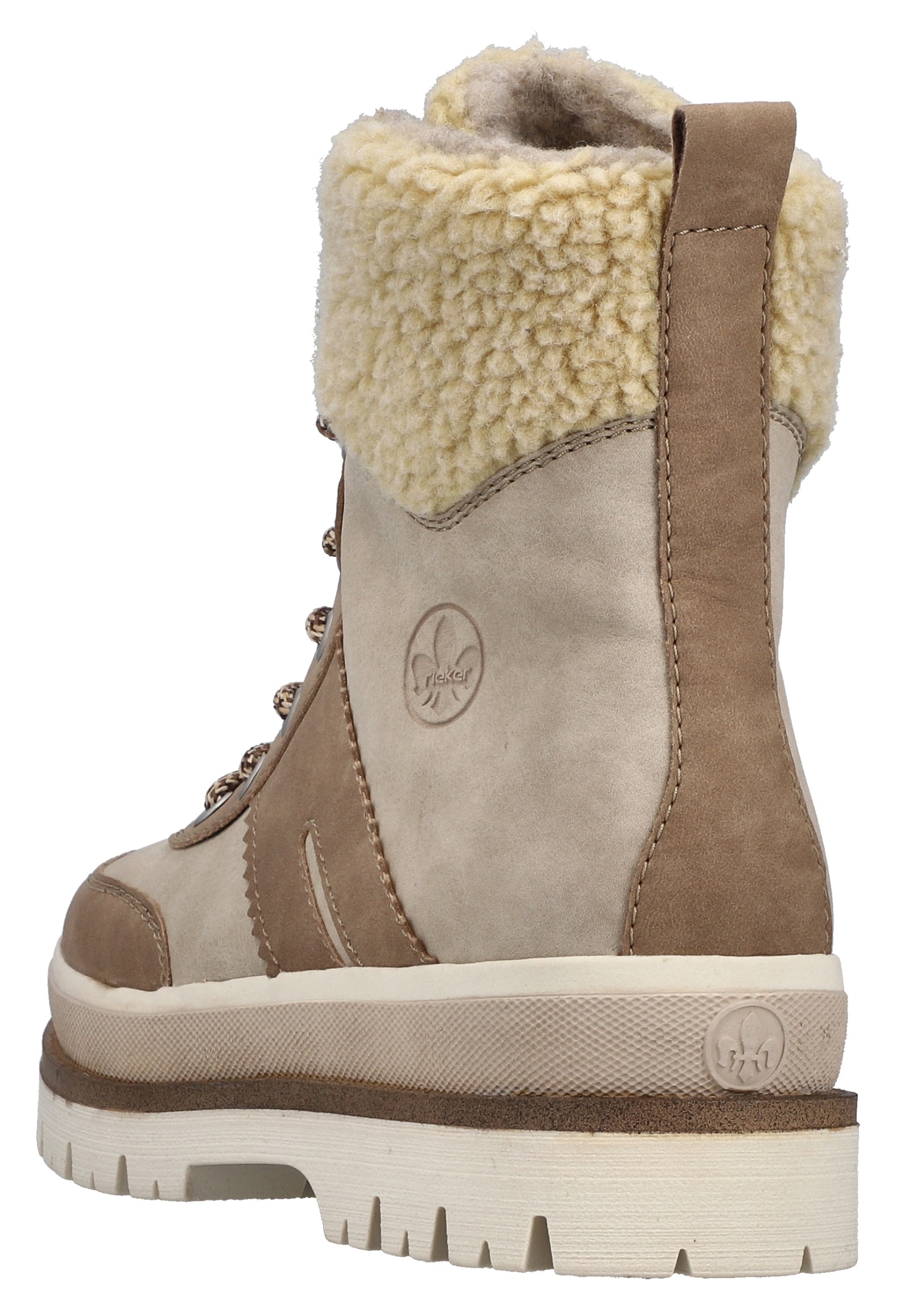 Rieker Winterstiefelette, Plateauboots, Winterboots, Schnürboots mit Innenreißverschluss