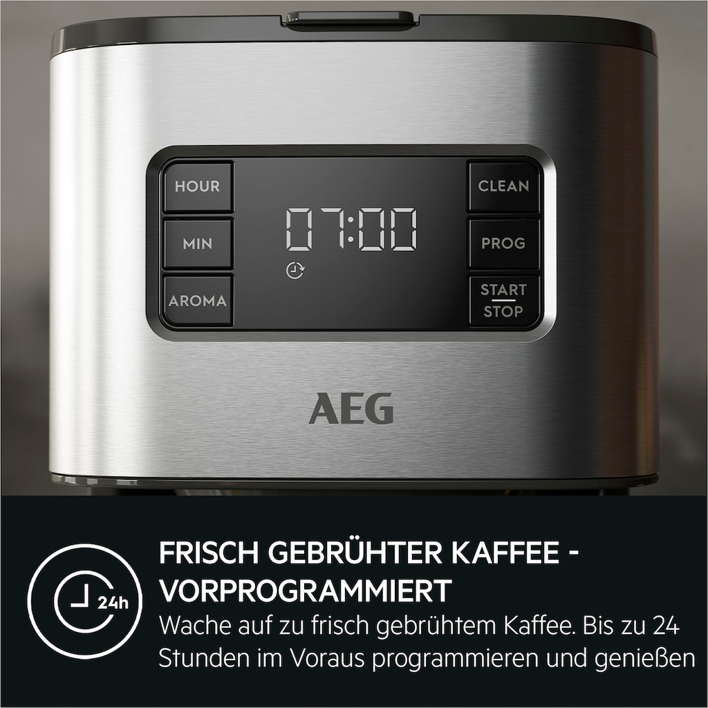 AEG Filterkaffeemaschine »Gourmet 6 CM5-1-6ST«, 1,25 l Kaffeekanne, Korbfilter, 1x4