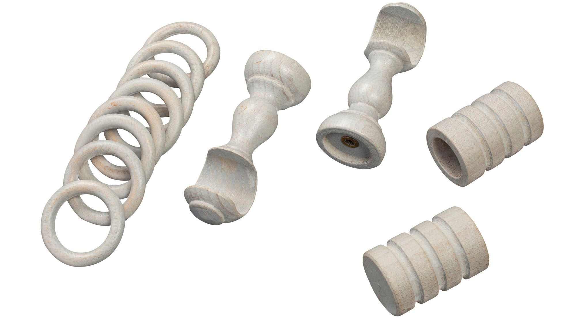 SN DECO GROUP Gardinenstange »Pisa«, 1 läufig-läufig, Fixmaß