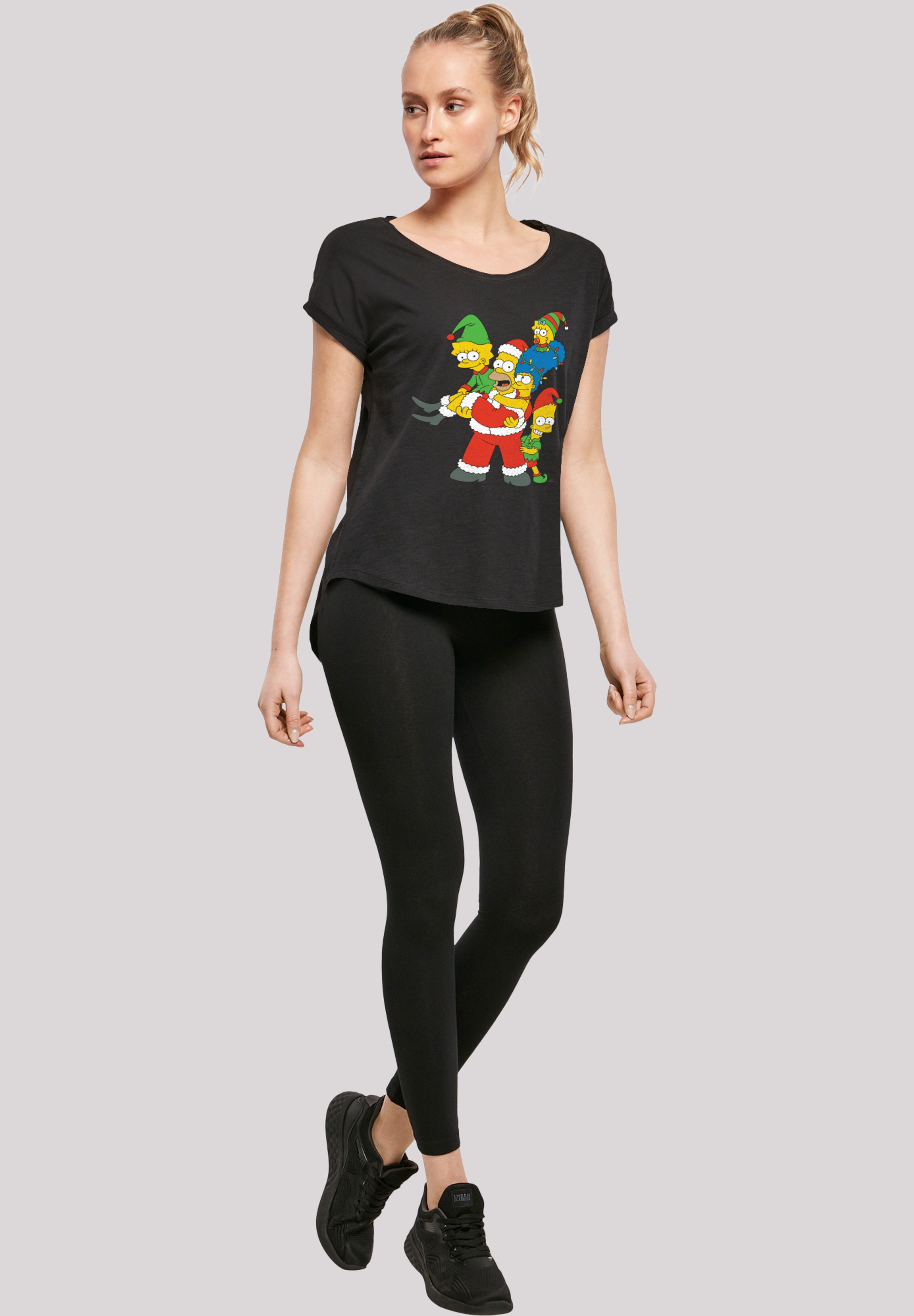 F4NT4STIC T-Shirt »The Simpsons Christmas Weihnachten Family«, Print