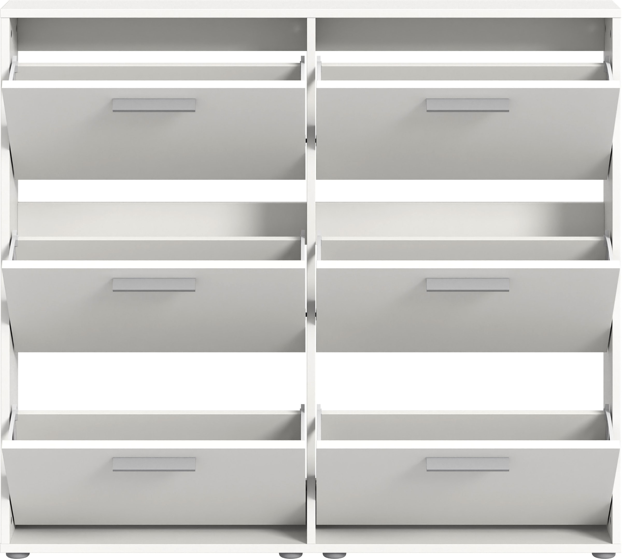HBZ Schuhkommode »Sam Schuhkipper, Schuhschrank BxHxT 116x103x17 cm«, (1 St.), mit 6 Klappen