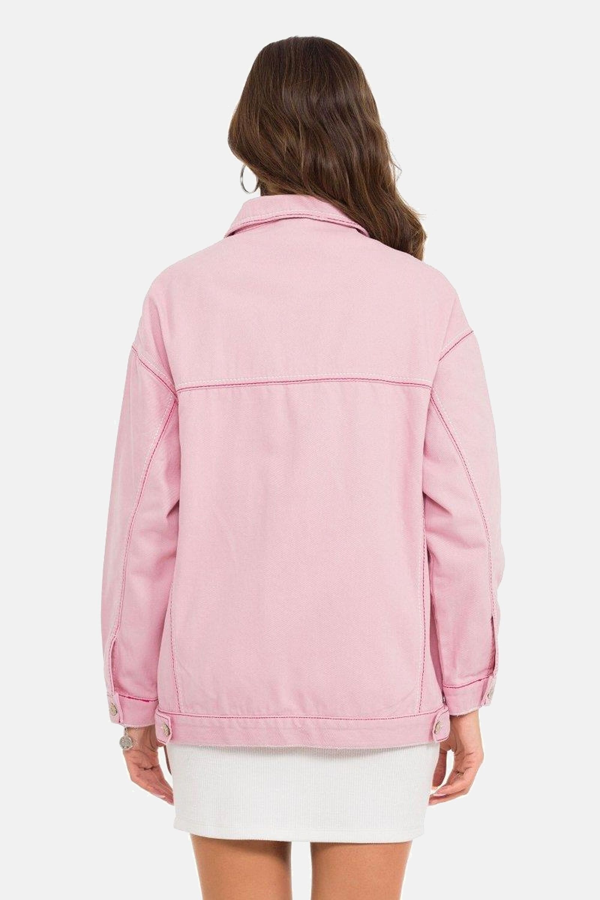 Cipo & Baxx Jeansjacke »Jeansjacke«, ohne Kapuze, Mit praktischen Brusttaschen, WJ212