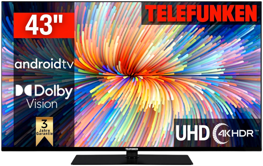 LED-Fernseher, 4K Ultra HD, Smart-TV, Dolby Atmos,USB-Recording,Google...