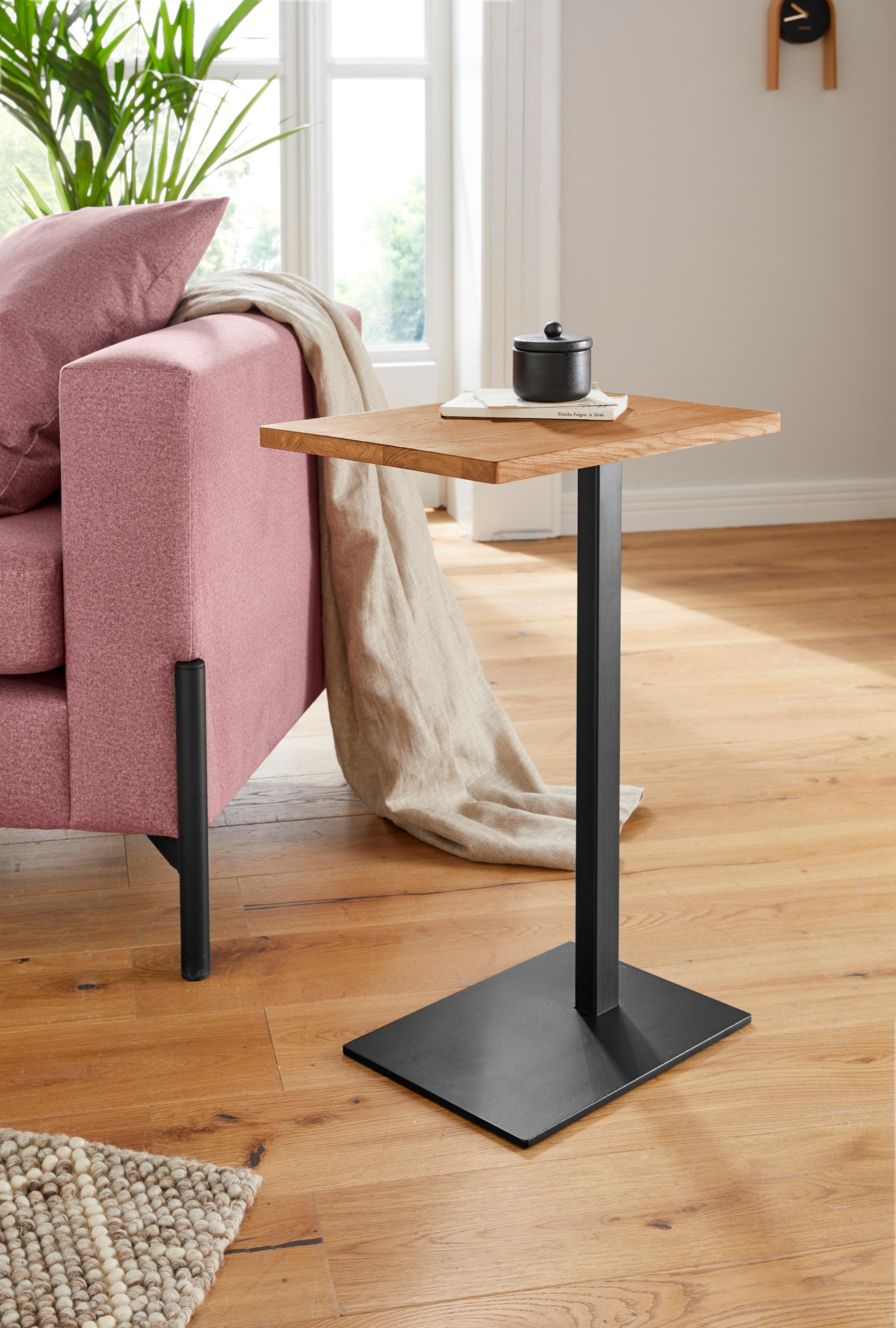 andas Beistelltisch "Coprosa", (Maße (B/T/H): 32/43/65 cm), aus Eichenholz, günstig online kaufen