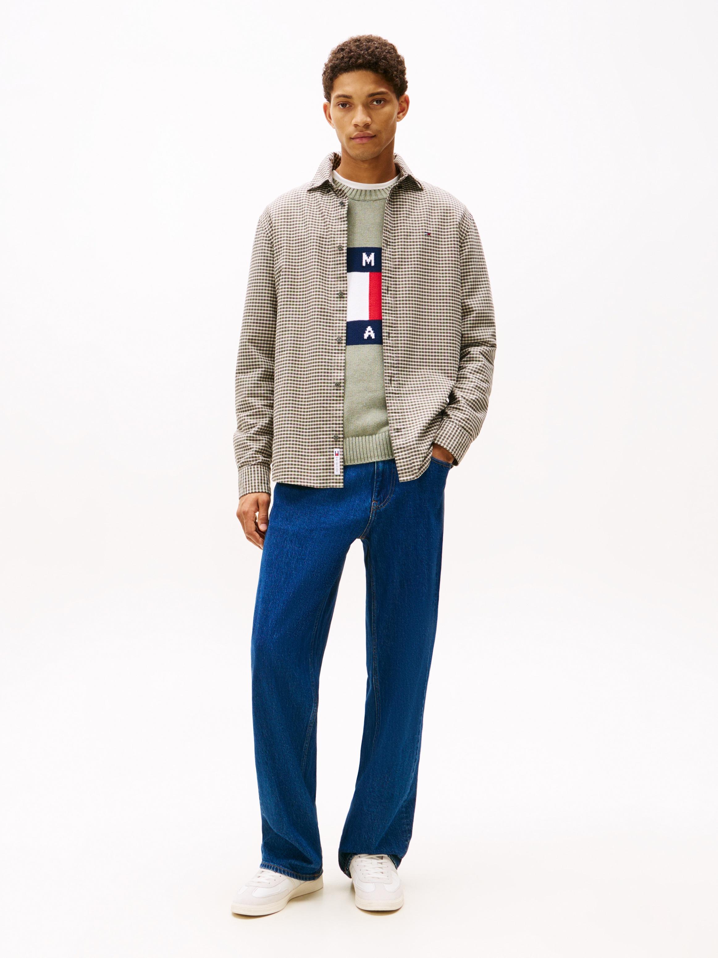 Thumbnail - Tommy Jeans Langarmhemd "TJM OXFORD CHECK" regular fit, Karohemd, Button-down-Kragen