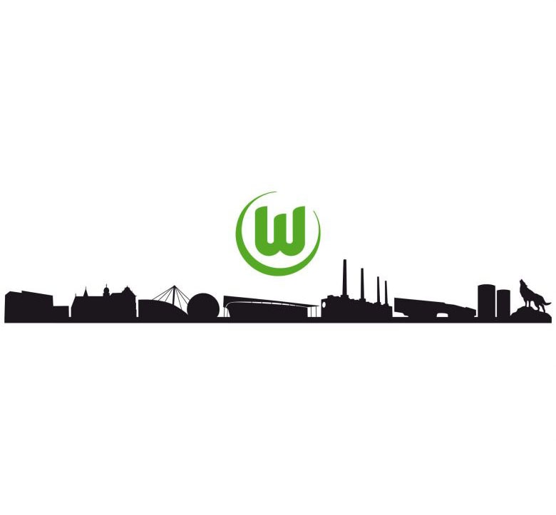 Wall-Art Wandtattoo Logo«, (1 | BAUR St.) mit »VfL Skyline kaufen Wolfsburg