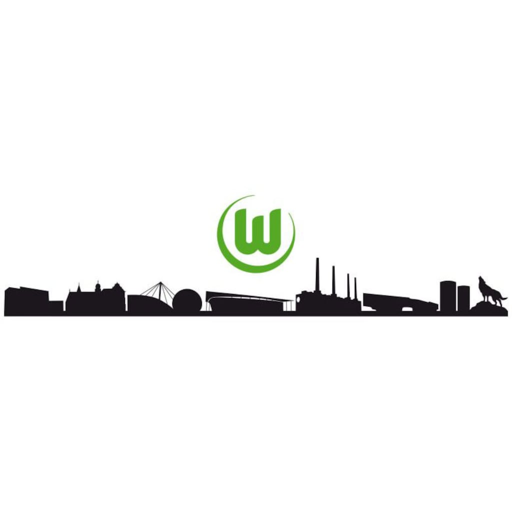 Wall-Art Wandtattoo »VfL Wolfsburg Skyline mit Logo«, (1 St.)