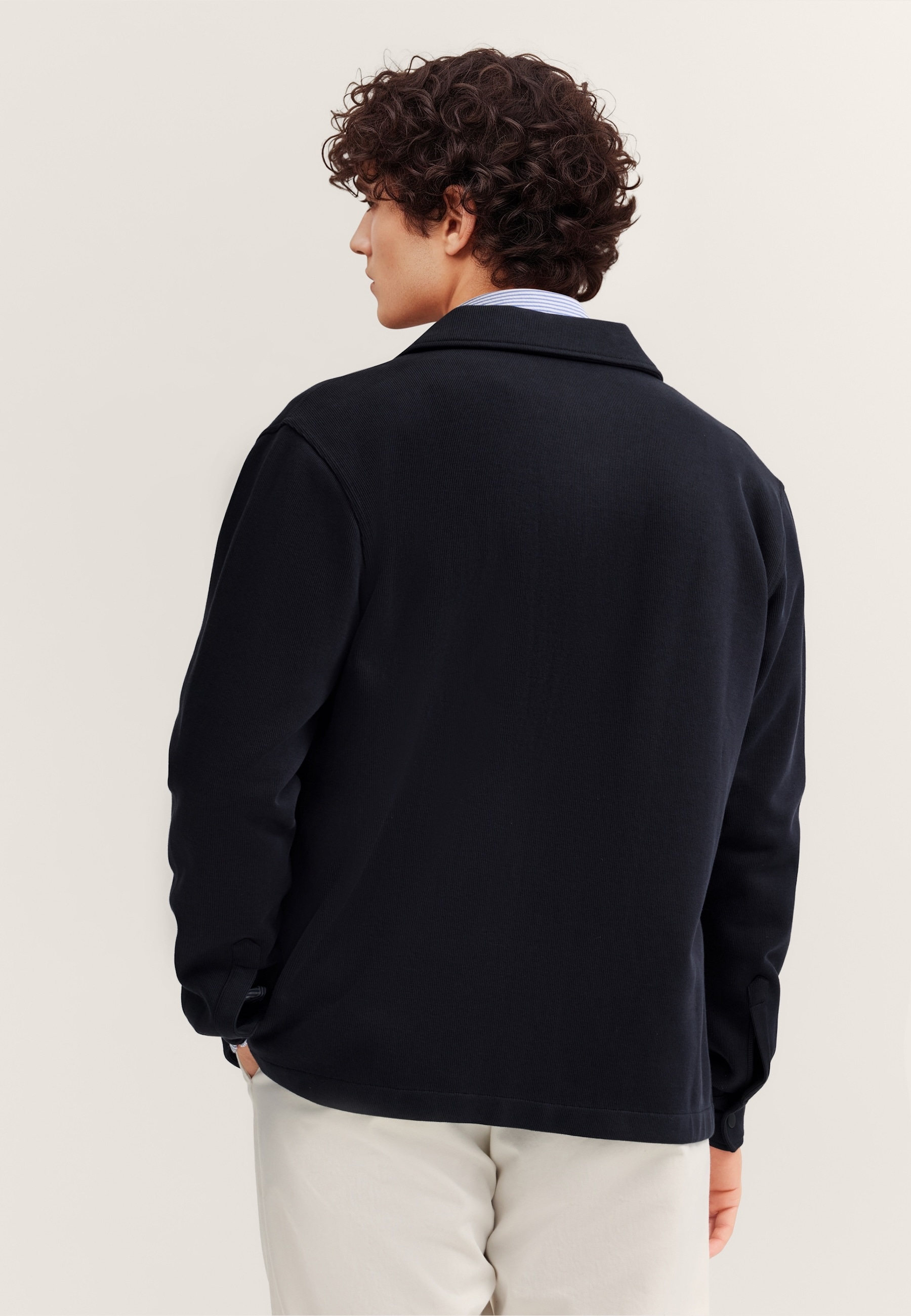 bugatti Sweatjacke »Modern Fit« mit Druckknöpfen
