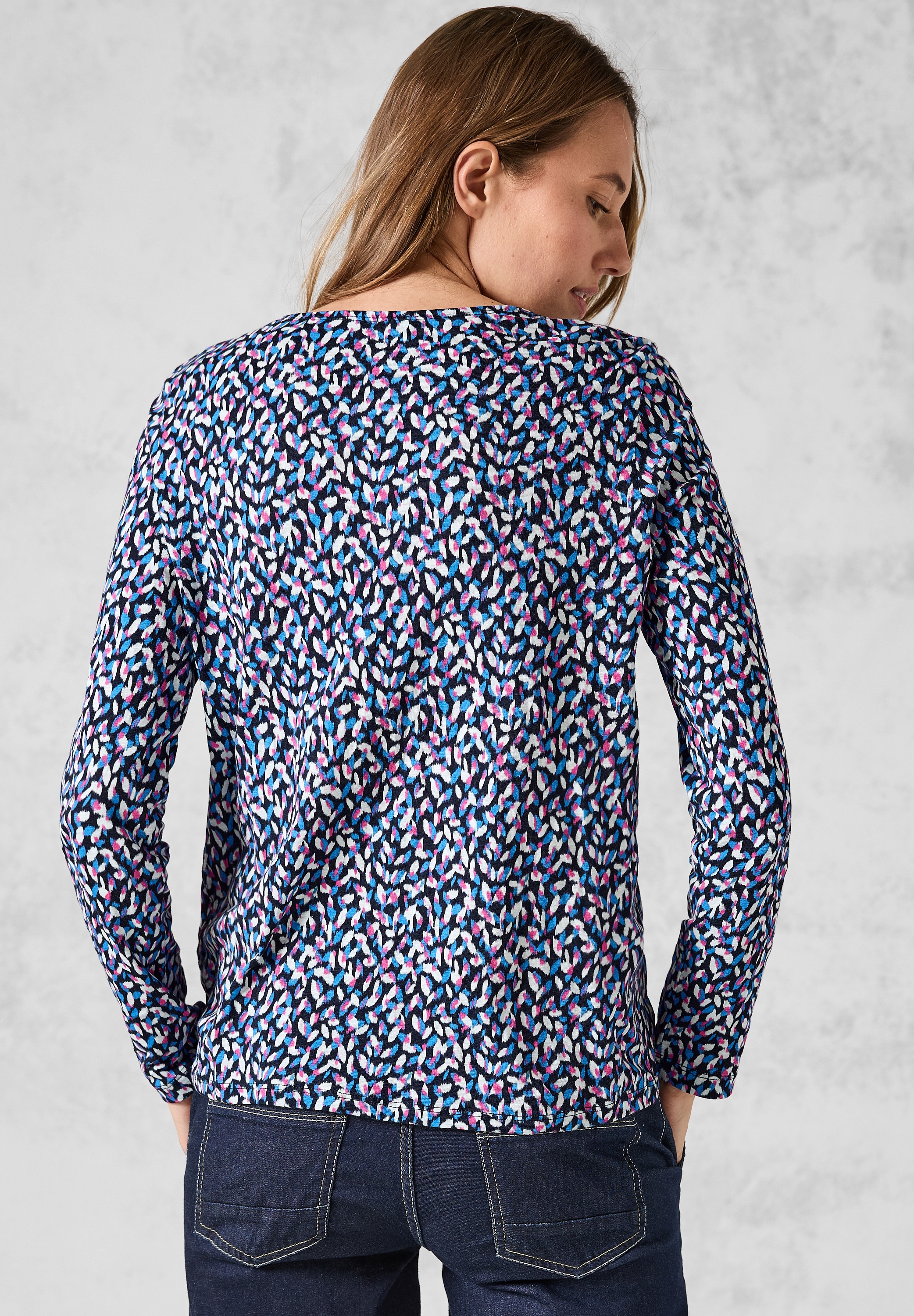 Cecil Langarmshirt, mit U-Boot-Ausschnitt