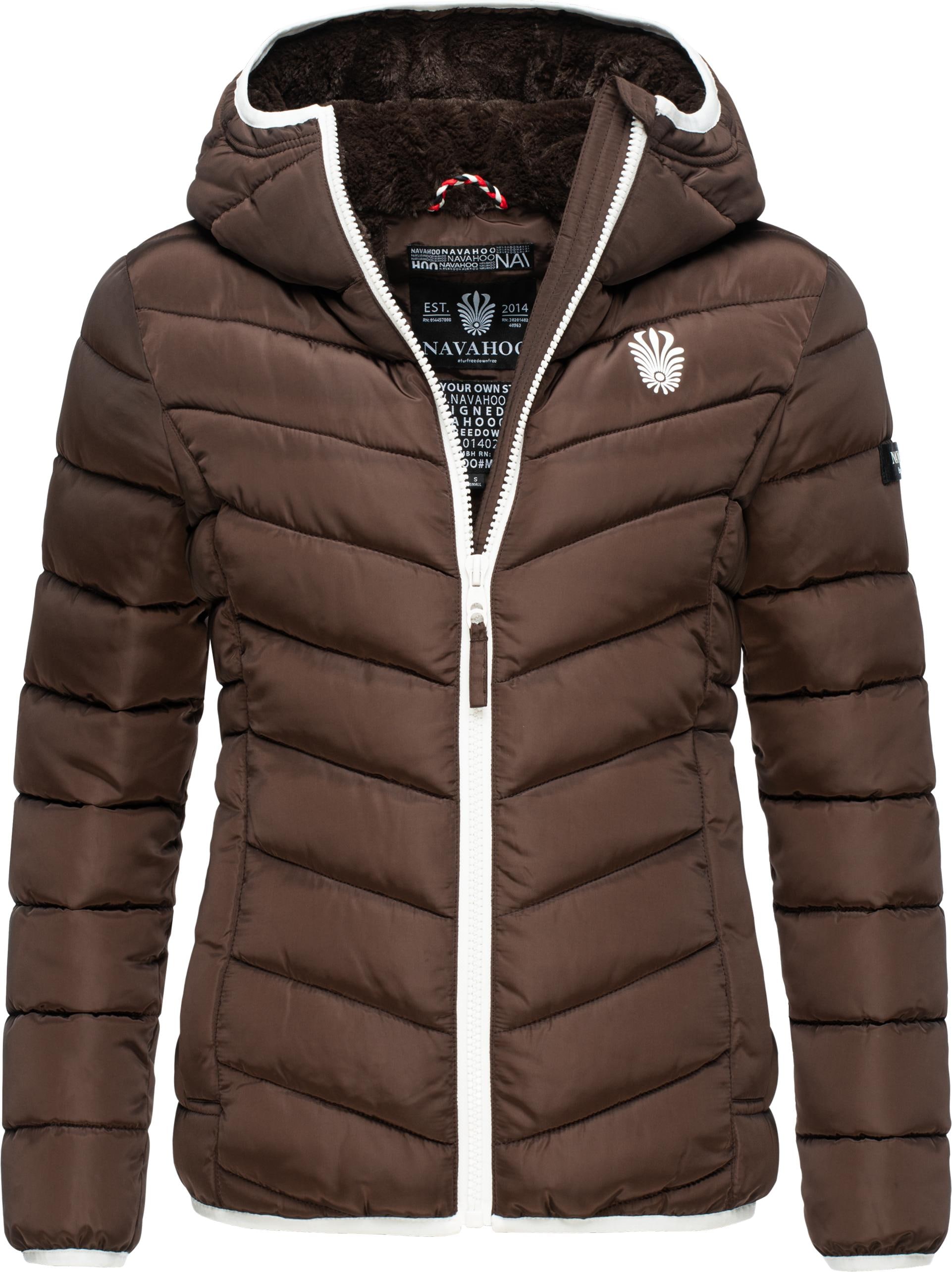 Navahoo Steppjacke "Elva", mit Kapuze, stylische Damen Winterjacke mit Kapuze