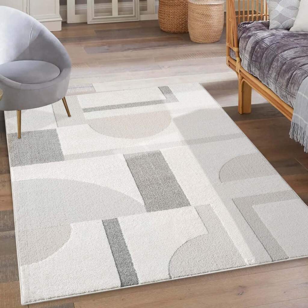 Carpet City Teppich »LOUNGE 9992«, rechteckig, 15 mm Höhe, Kurzflor-Teppich Modern, Hoch-Tief-Struktur, Wohnzimmer, Schlafzimmer