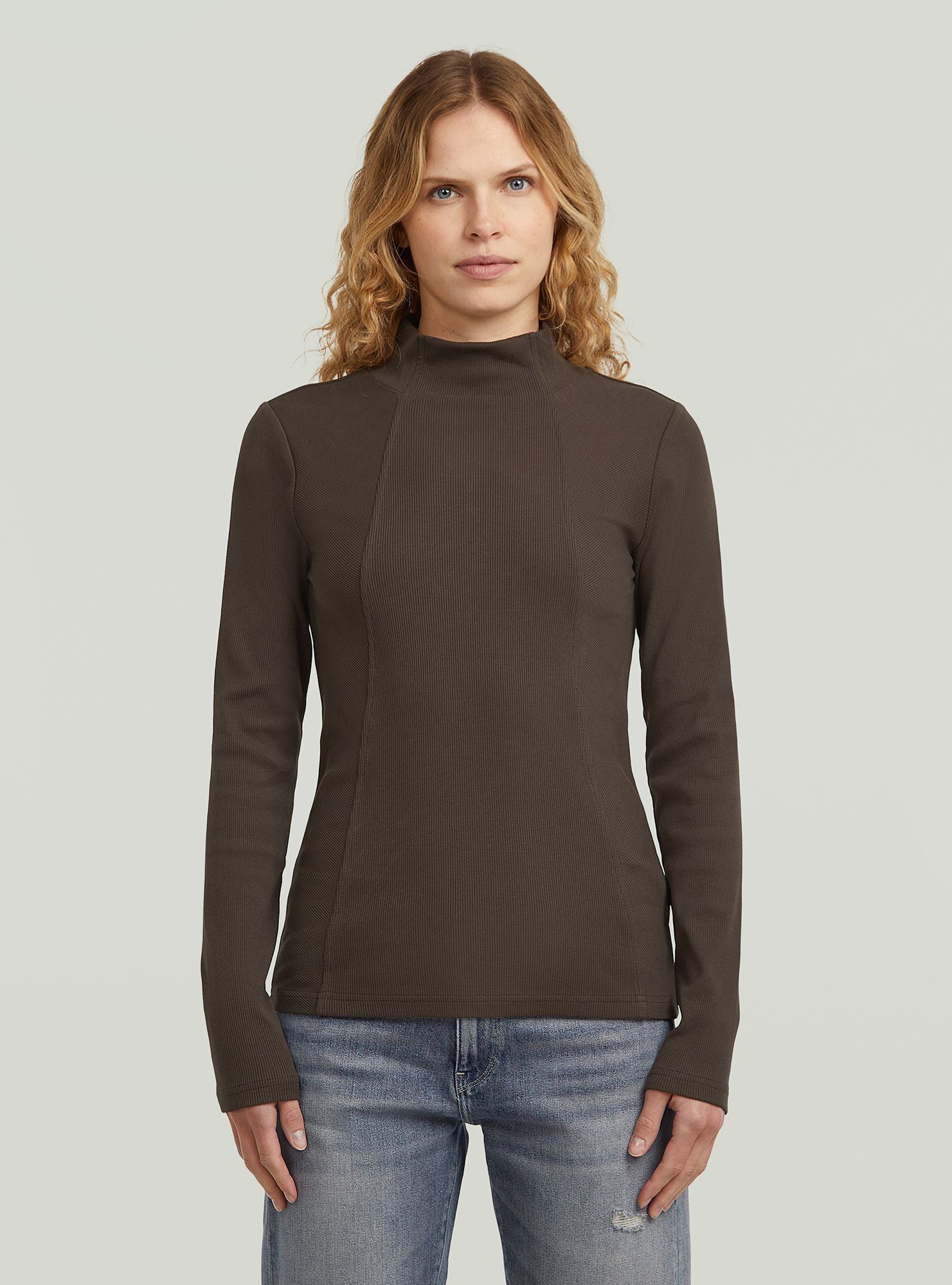 G-STAR "A-Line Slim Mock T-Shirt"