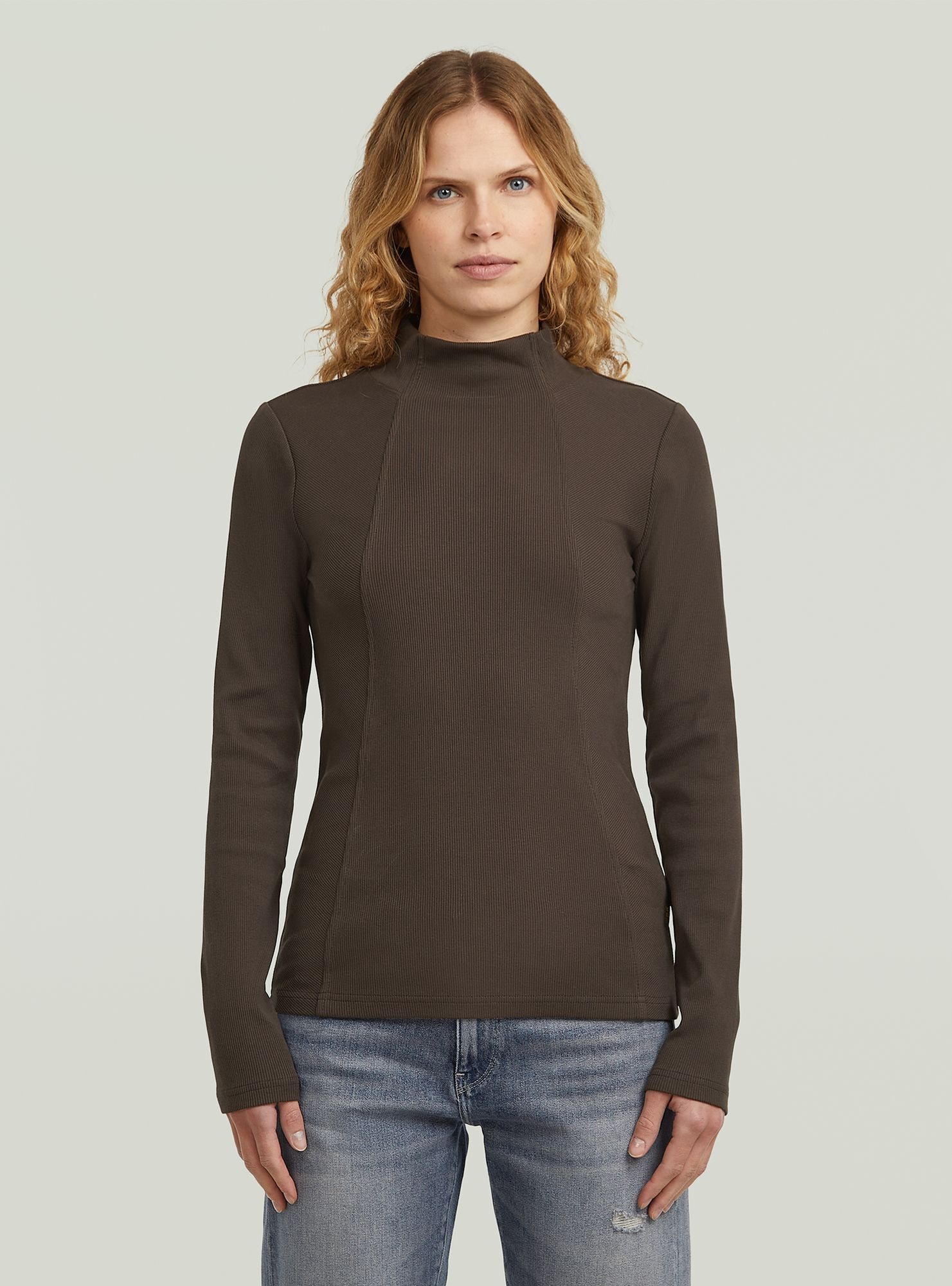 G-STAR T-Shirt "A-Line Slim Mock T-Shirt" günstig online kaufen