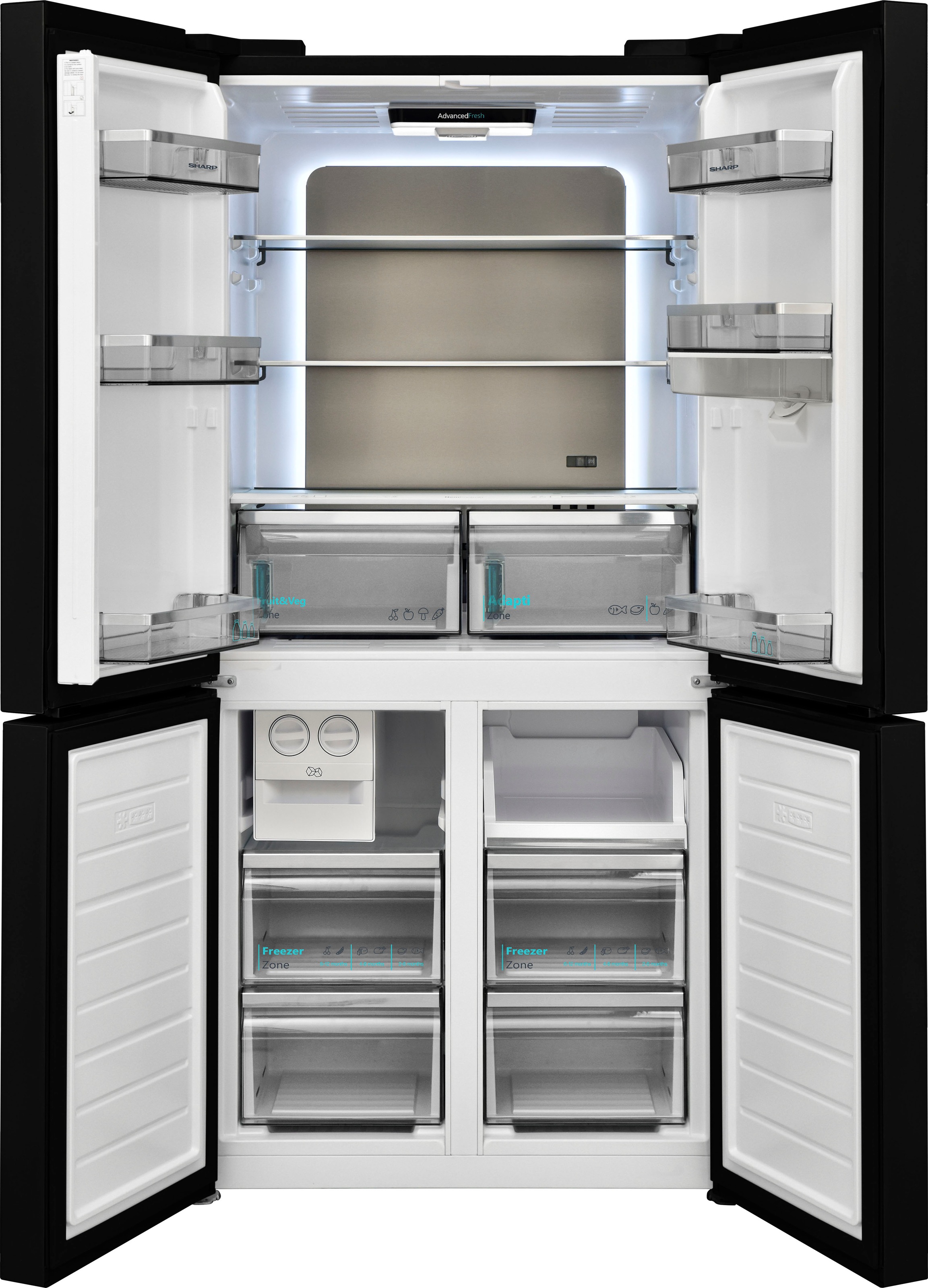 Sharp Multi Door "SJ-NFA35IHDBD-EU" 179 cm hoch 84 cm breit günstig online kaufen