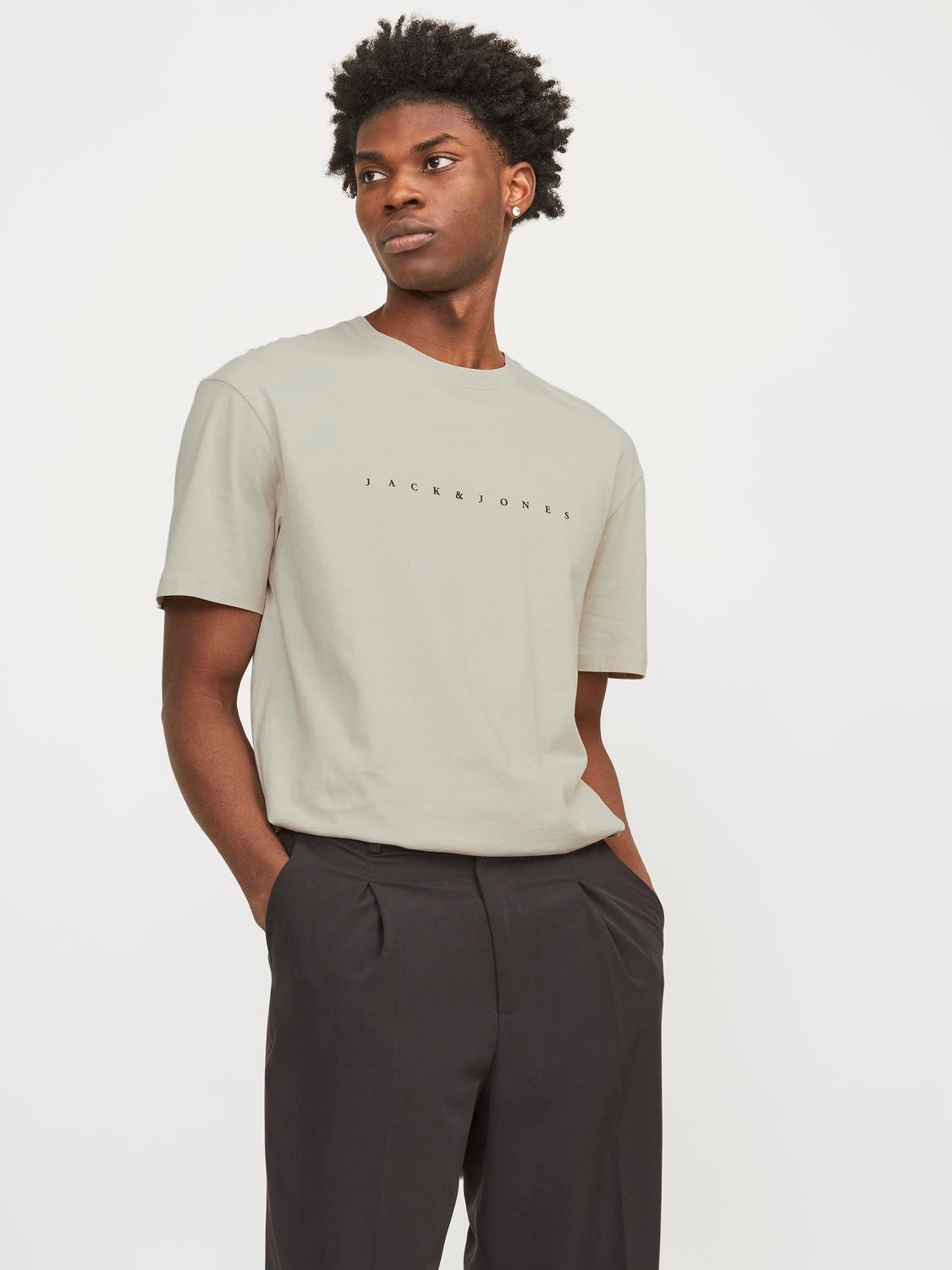 Jack & Jones Rundhalsshirt "JJESTAR mit Pigmentprint und Baumwollgefühl", m günstig online kaufen