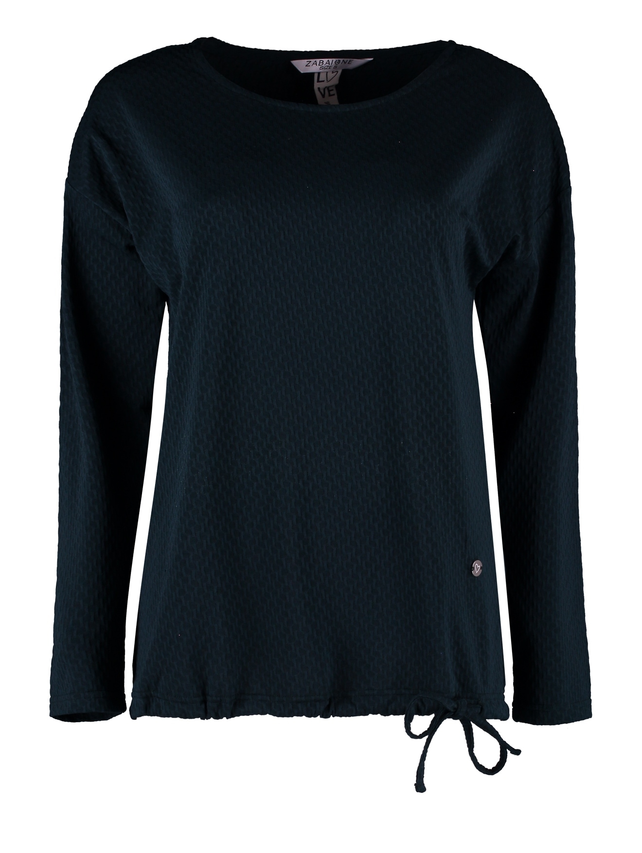 ZABAIONE Langarmshirt »Do44natella«, aus Strukturware