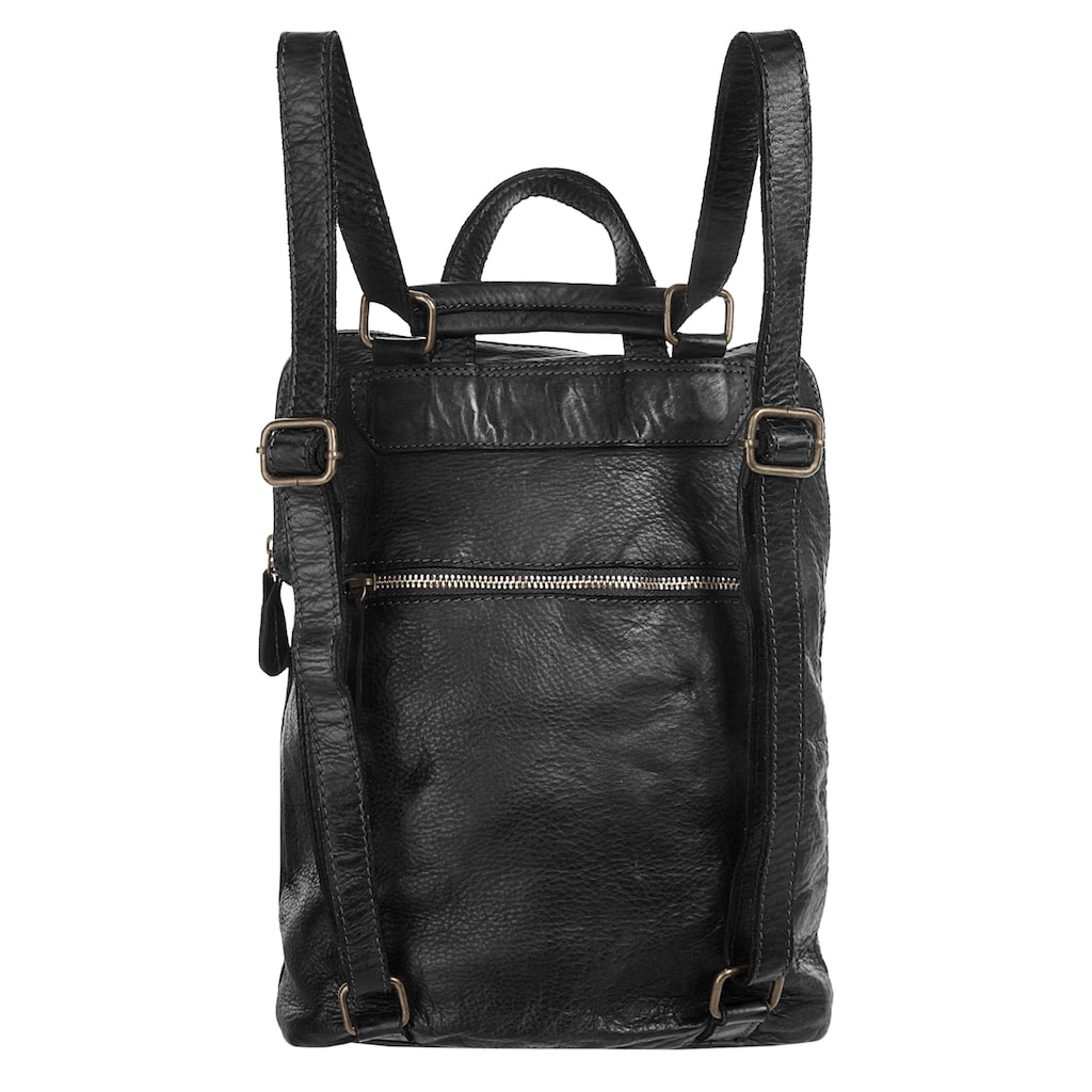 Samantha Look Cityrucksack, echt Leder, Made in Italy