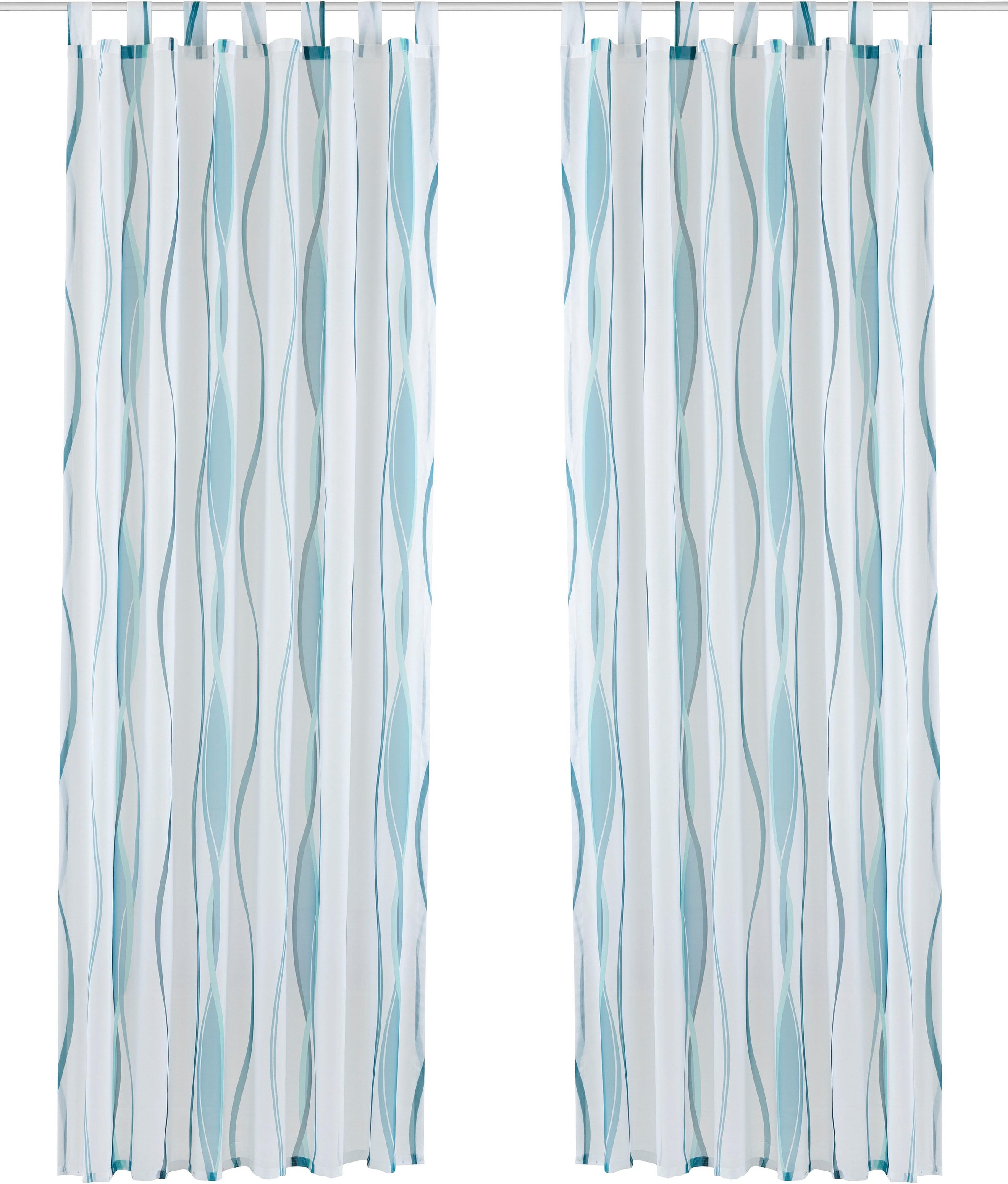 my home Gardine "DIMONA" Schlaufen 2 Stk. tlg. 2-er Set, Voile, Polyester, günstig online kaufen